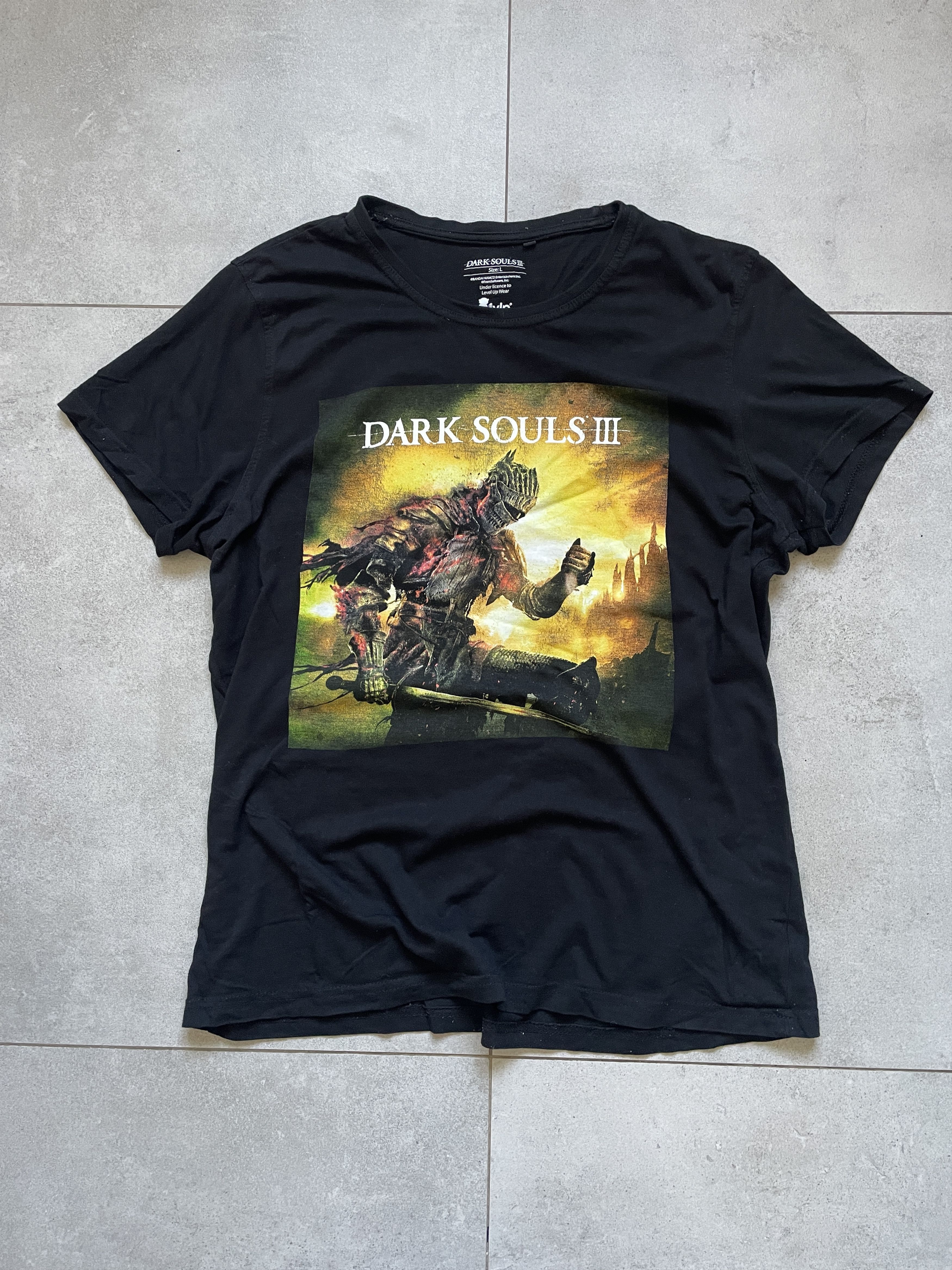 Vintage Y2K DARK SOULS 3 III BANDAI NAMCO GAME BLACK TEE Size US L / EU 52-54 / 3 - 1 Thumbnail