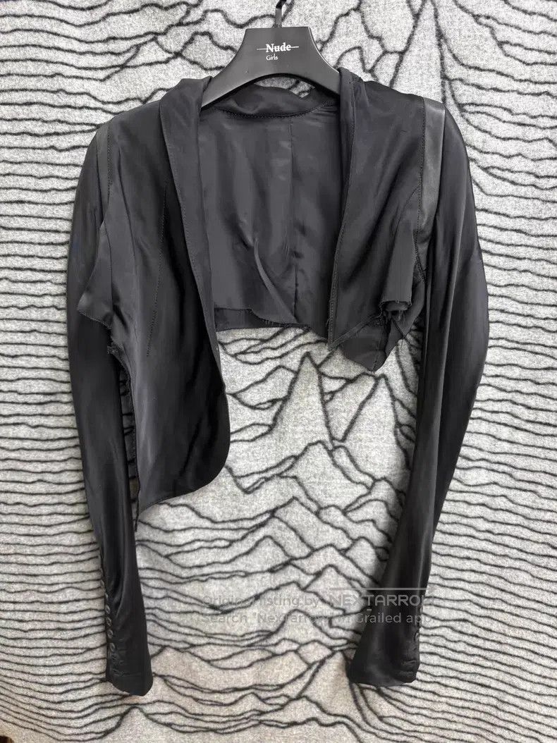 If Six Was Nine If Six Was Nine Asymmetric Deconstructed Silk Jacket Size US XS / EU 42 / 0 - 1 Thumbnail