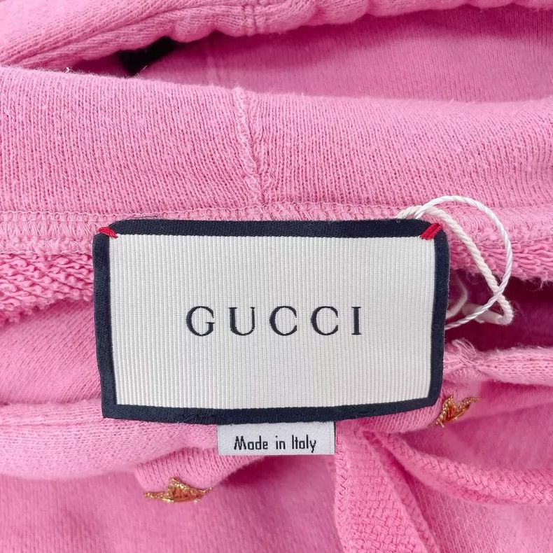 Gucci Gucci Pink hooded frisbee sweatshirt Size S / US 4 / IT 40 - 6 Thumbnail