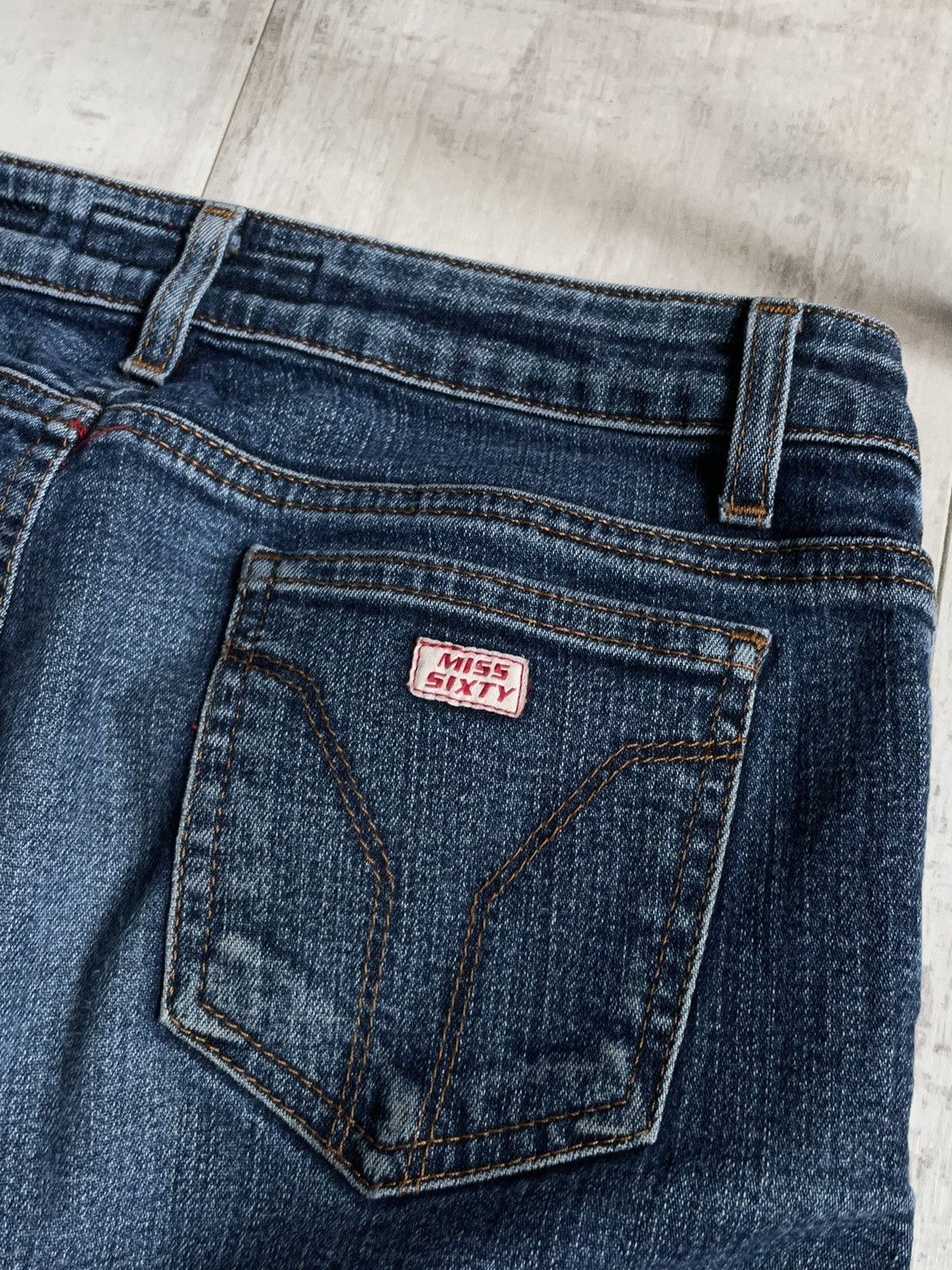 Miss Sixty Vintage Y2K Miss Sixty 00’s Flare Denim Jeans RARE Size 27" / US 4 / IT 40 - 5 Thumbnail