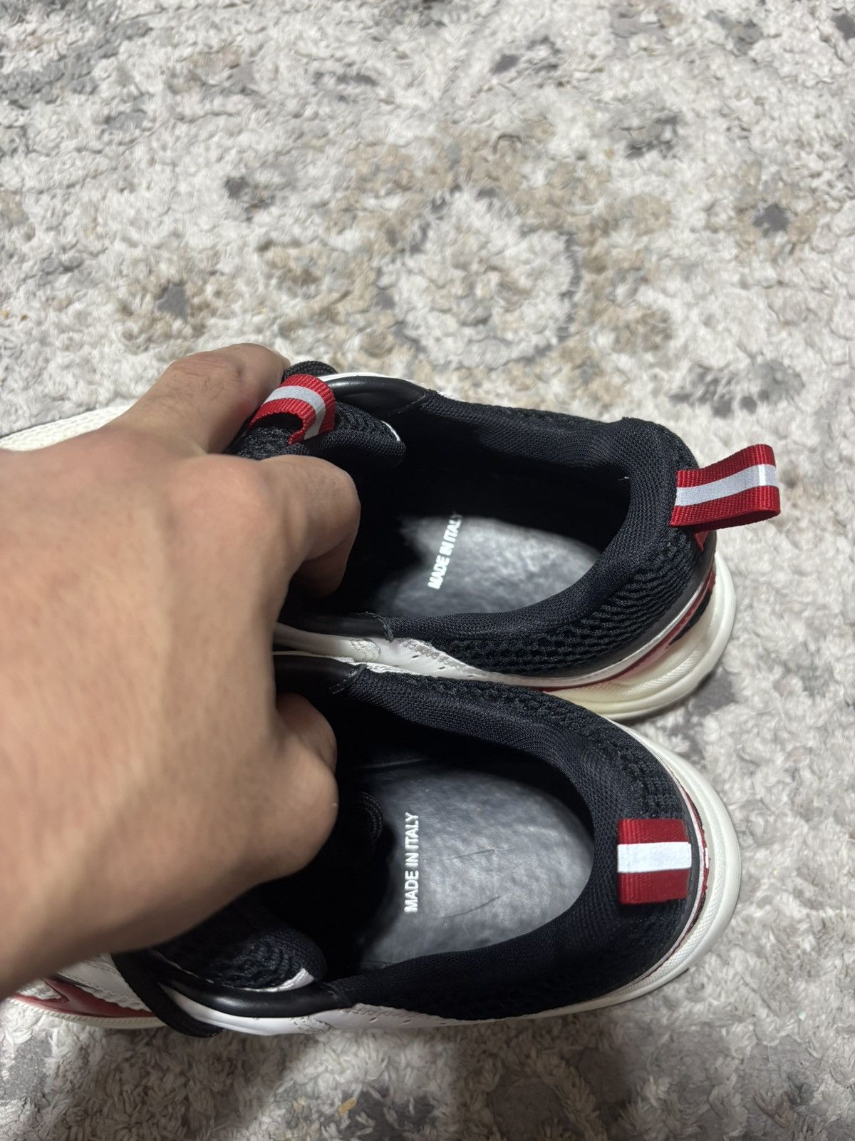 Dior Dior B22 Sneakers White Black Red – Size EU 43 (US 10) Size US 10 / EU 43 - 4 Thumbnail