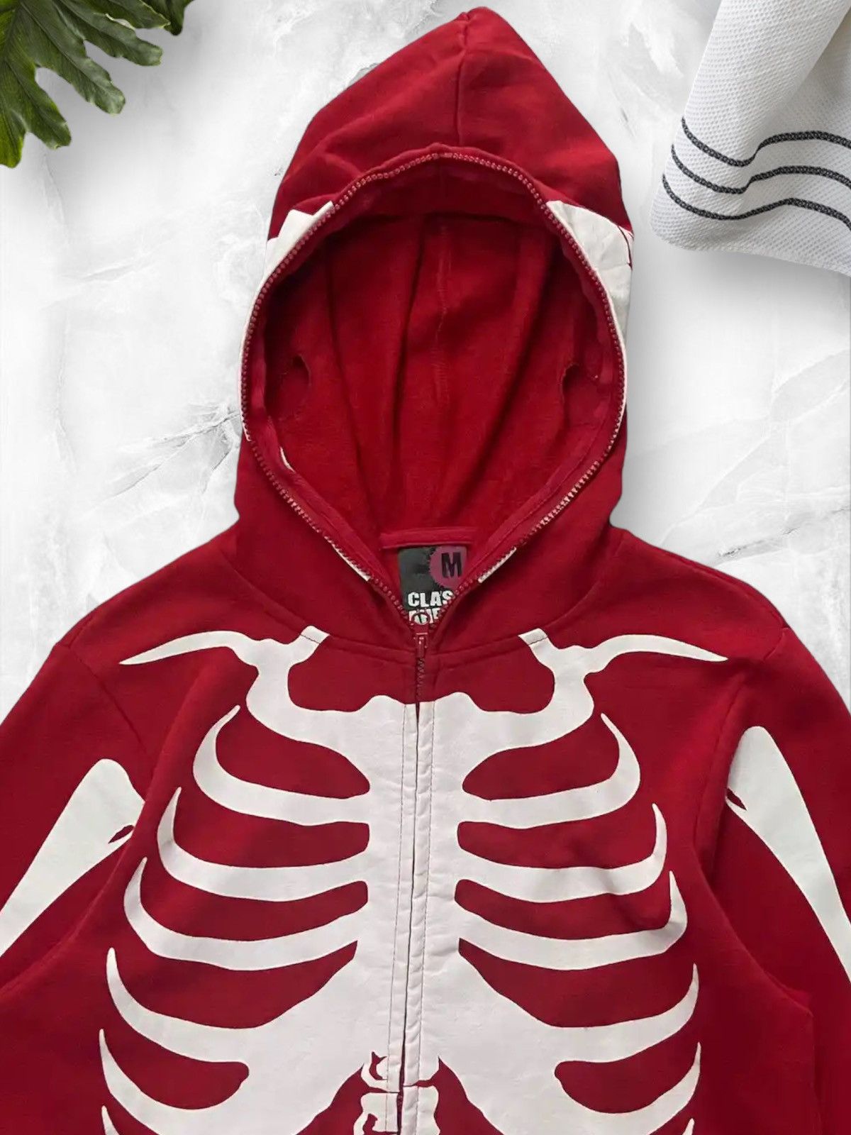 Japanese Brand × Vintage Vintage Clash Ahead Japan Skeletons Full Zip Up Hoodie Size US S / EU 44-46 / 1 - 5 Thumbnail