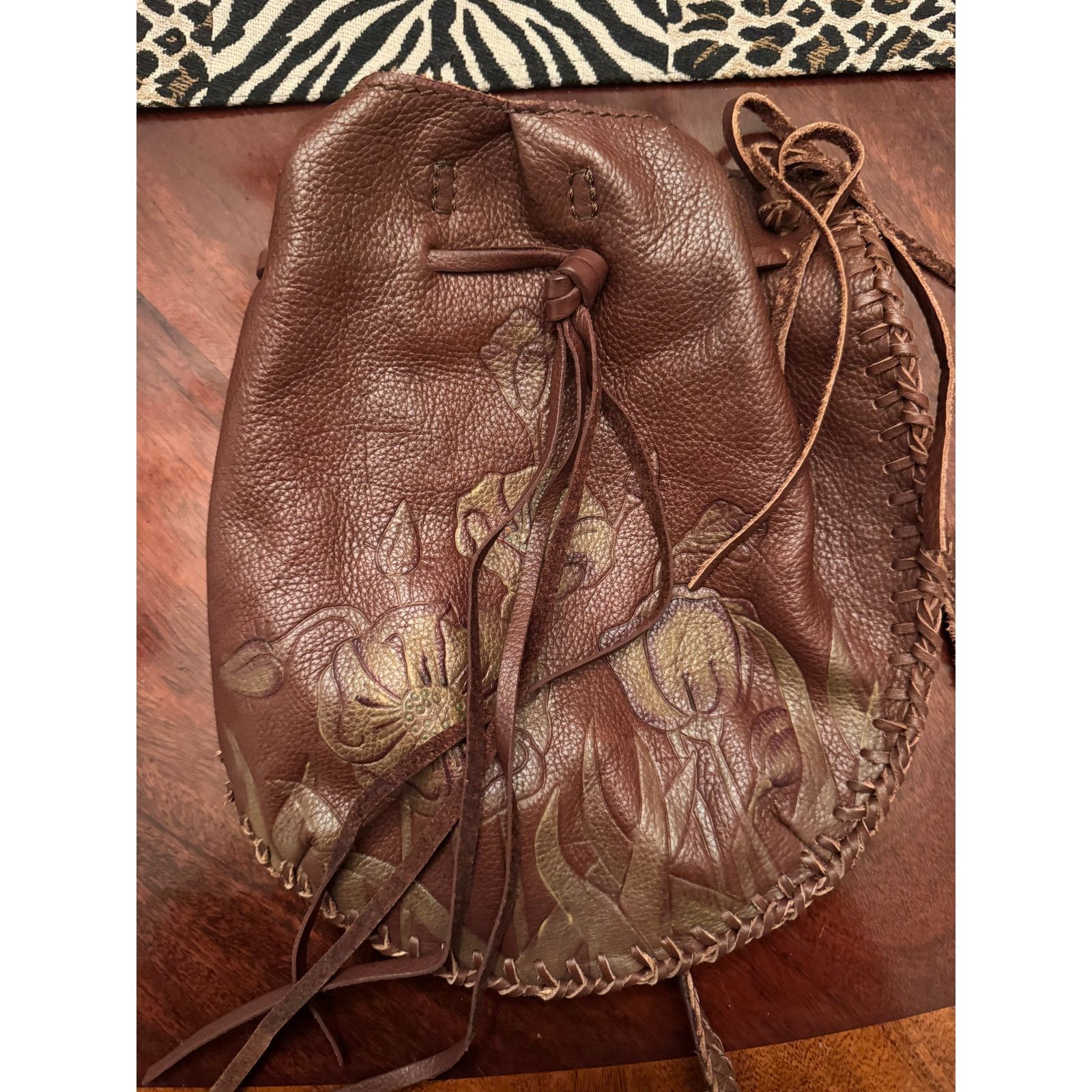 Lucky Brand Lucky Brand Beautiful Brown Small Fringe Handbag Size ONE SIZE - 2 Thumbnail