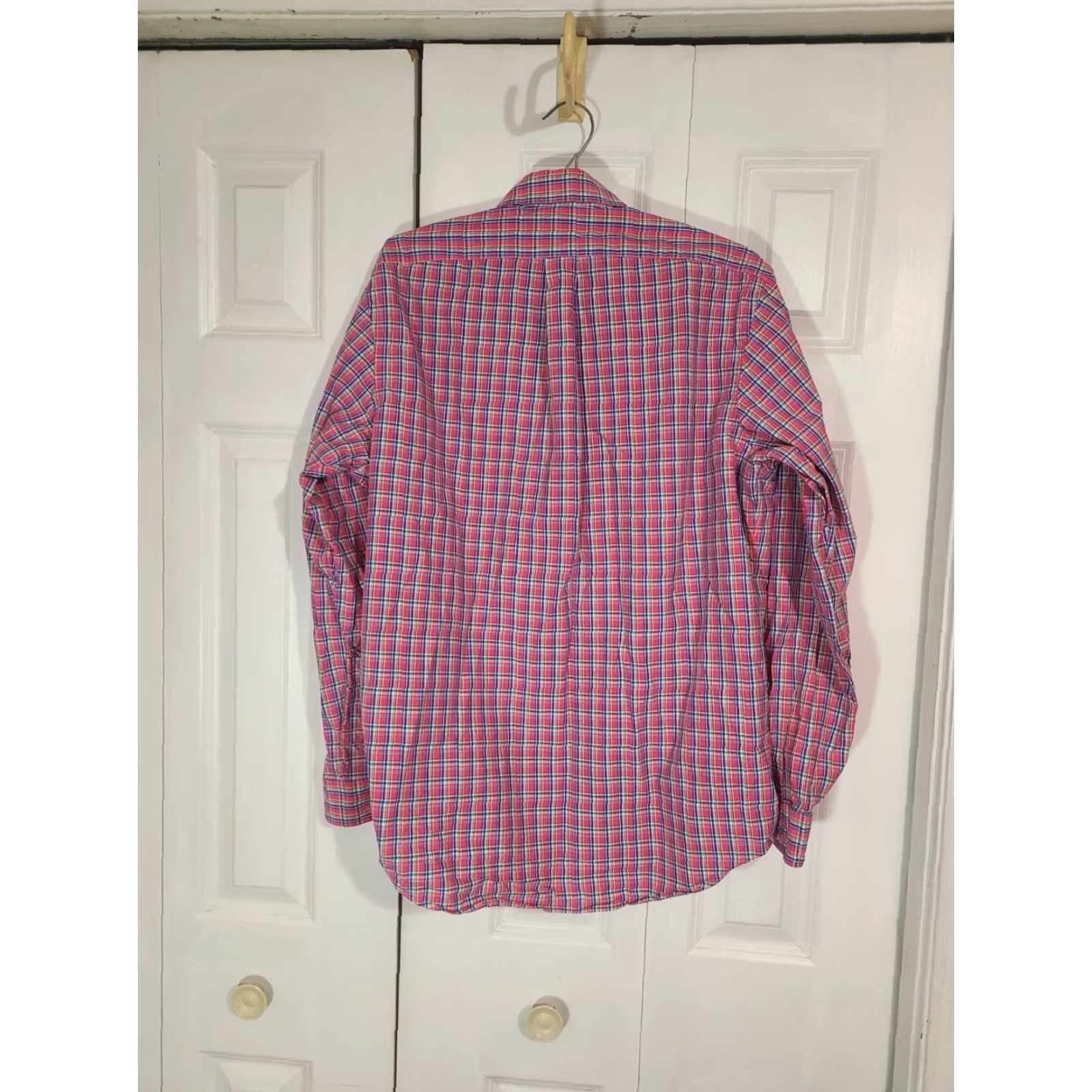 Polo Ralph Lauren Ralph Lauren Men's Shirt Button-Down Pink Plaid Size L Long Sleeve Multicolor Cotton Blends Polo Ralph Lauren Shirt Men Casual Myriad Size US L / EU 52-54 / 3 - 5 Thumbnail