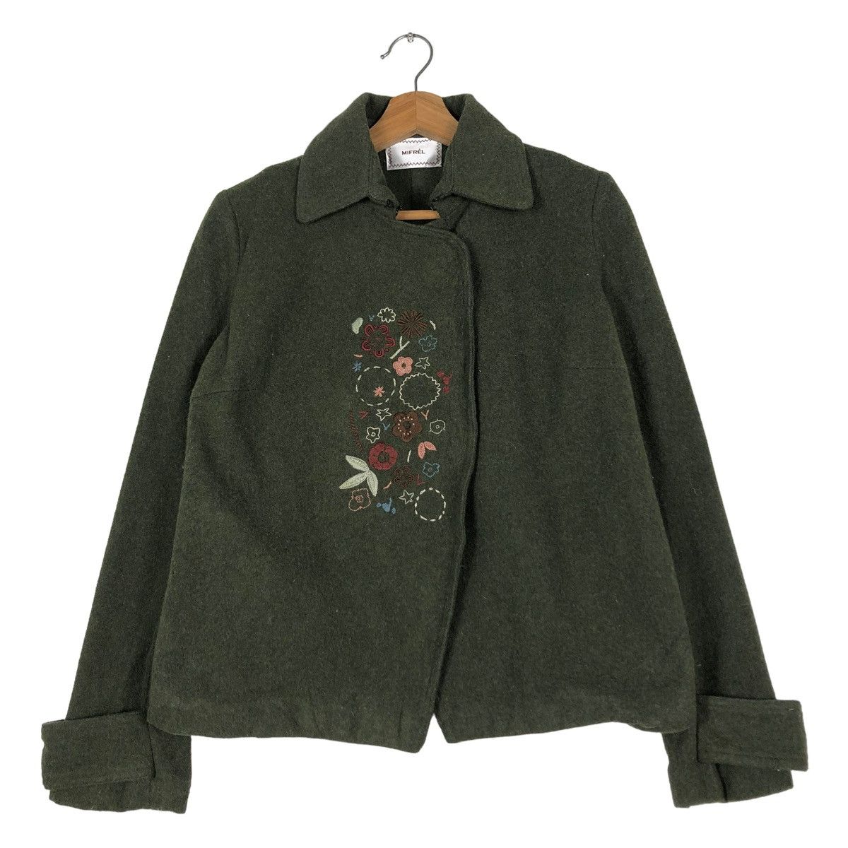 Japanese Brand 🔥CROPPED WOOL BIKER JACKET MIFREL JAPAN ISSEY MIYAKE Size US M / EU 48-50 / 2 - 1 Thumbnail