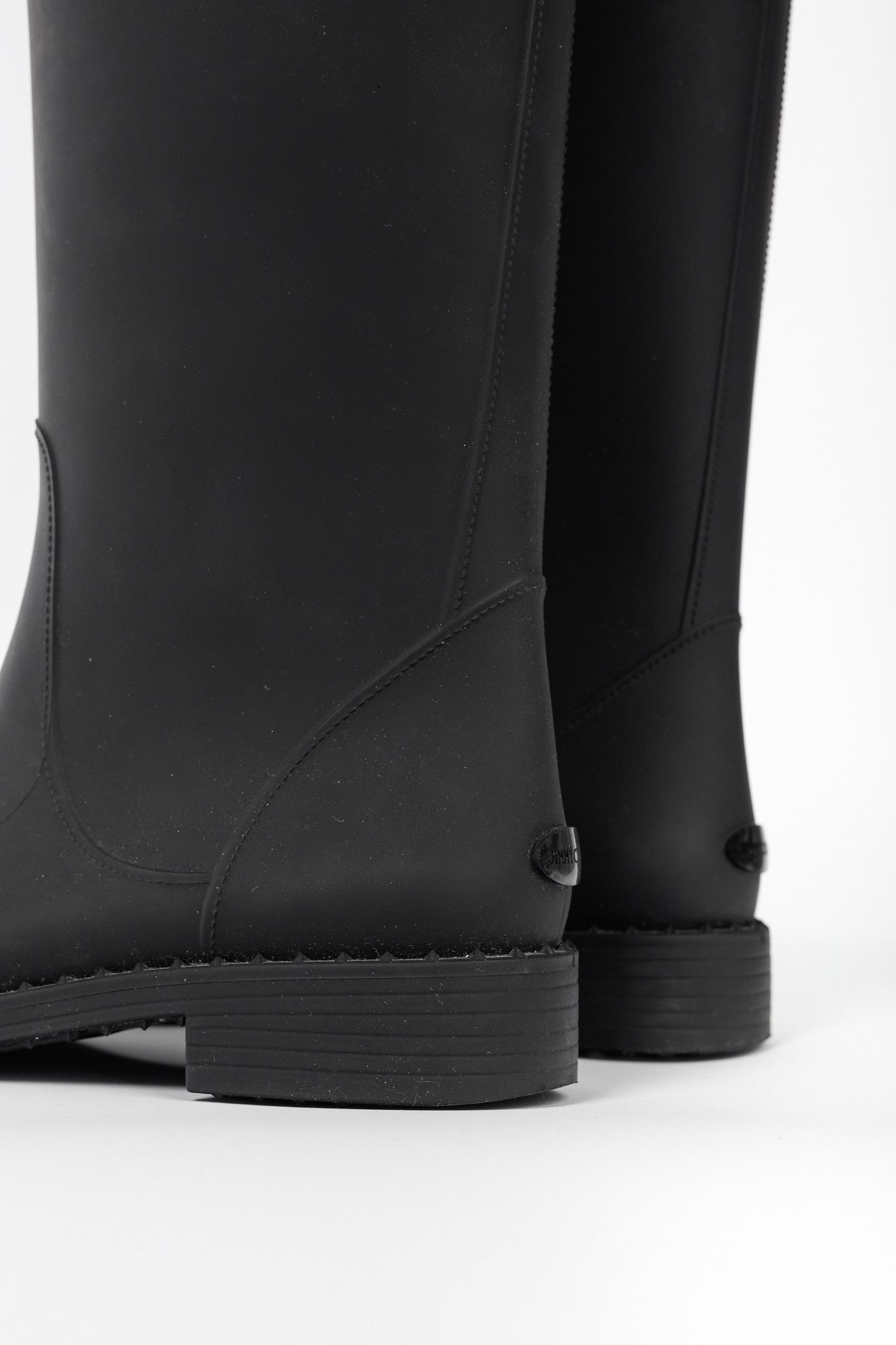 Jimmy Choo Jimmy Choo Edith Black Rubber Cap-Toe Rain Boots Size US 8.5 / IT 38.5 - 8 Thumbnail