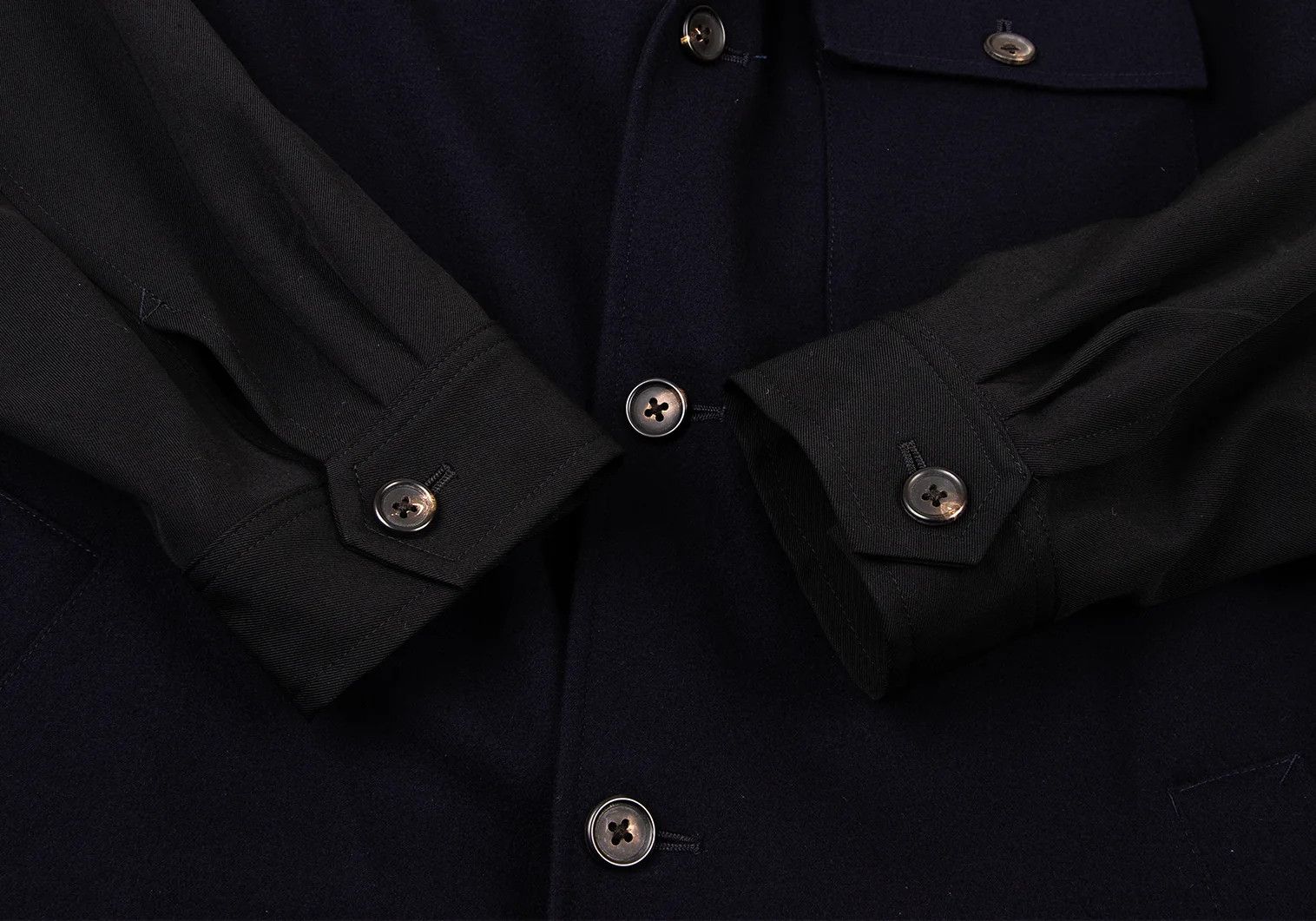 Yohji Yamamoto Yohji Yamamoto Wool Blended Design Jacket Size US M / EU 48-50 / 2 - 7 Thumbnail