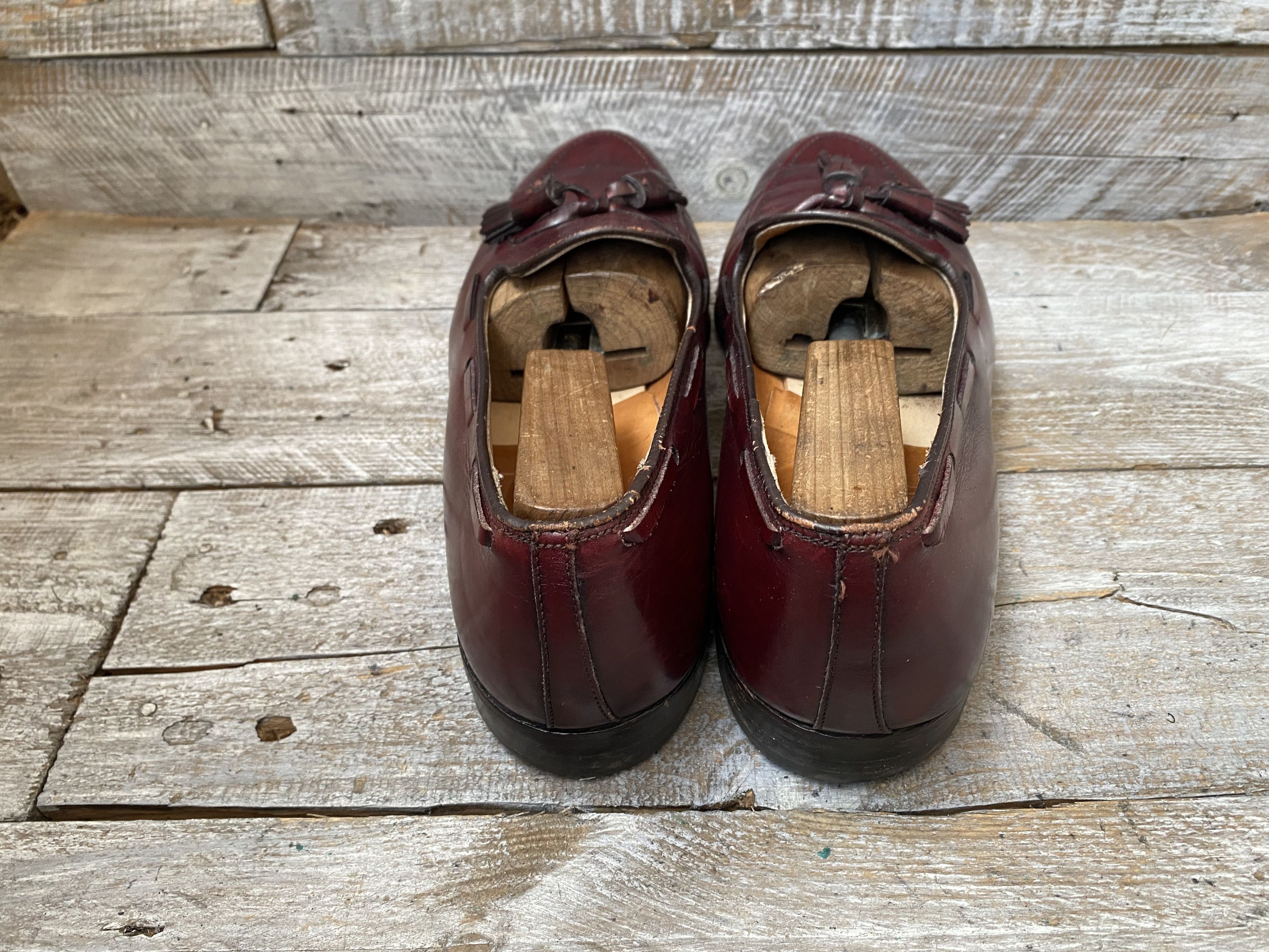Alden Alden tassel burgundy slip- on leather shoessz 10.5A/C Size US 10.5 / EU 43-44 - 9 Thumbnail