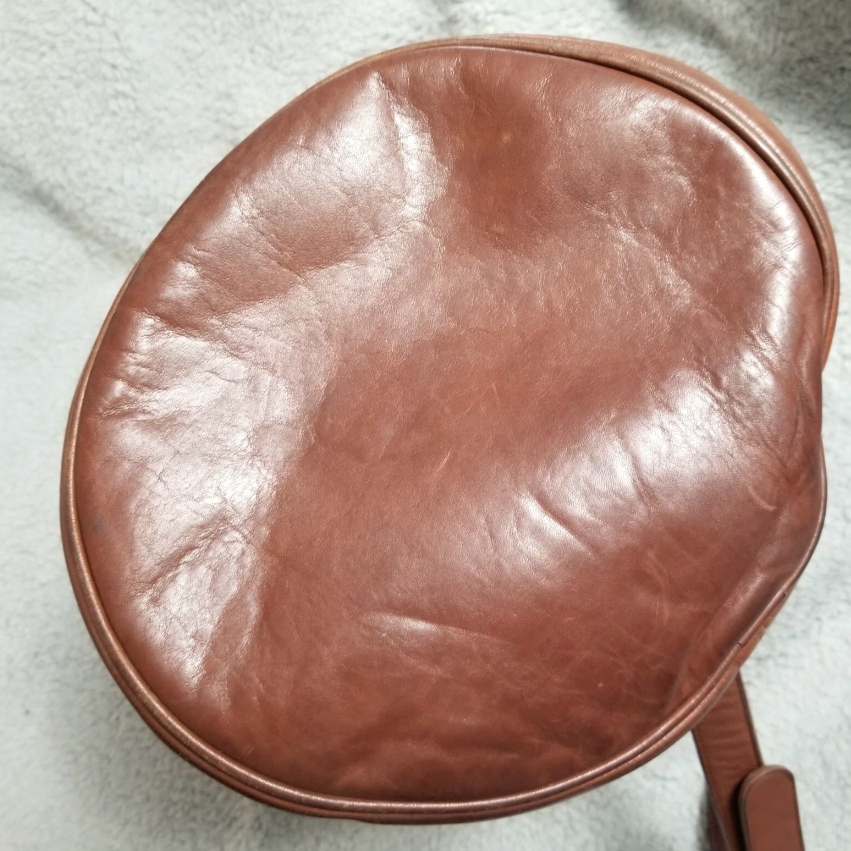 Coach VINTAGE Coach Duffle Bag Medium Brown Leather 90s Classic USA Womens Size ONE SIZE - 4 Thumbnail