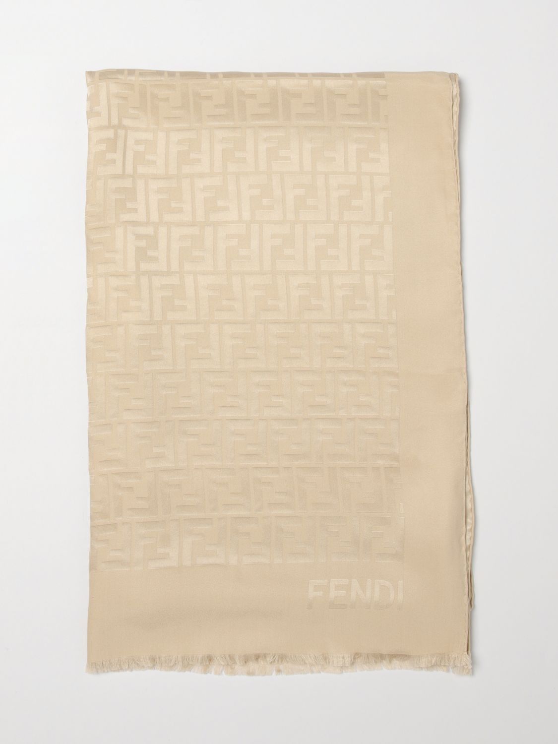 Fendi Fendi Scarf Woman Beige Size ONE SIZE - 1 Thumbnail