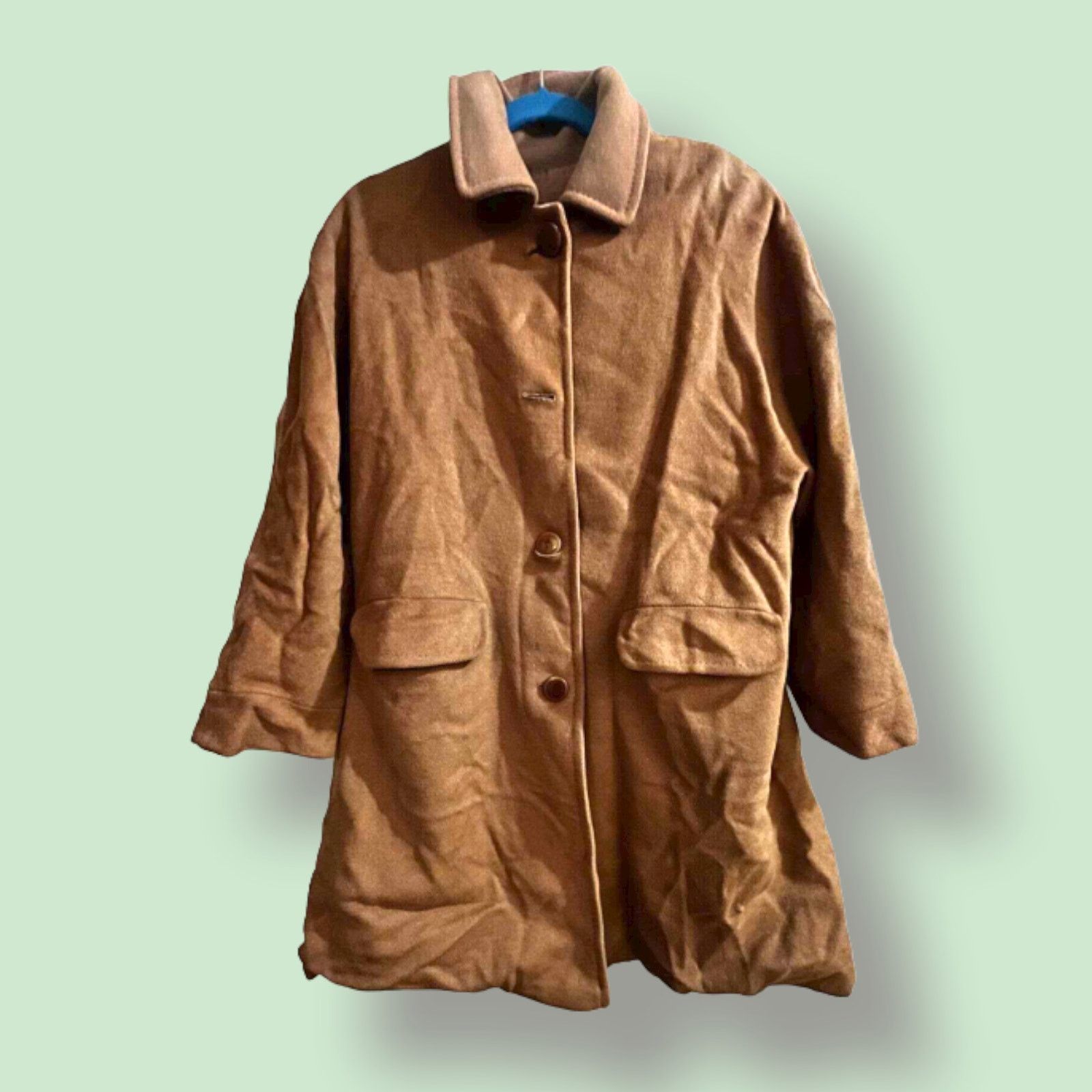 Burberry Vintage Burberry Wool Coat SZ: 31.5" / 40 cm Size US L / EU 52-54 / 3 - 1 Thumbnail