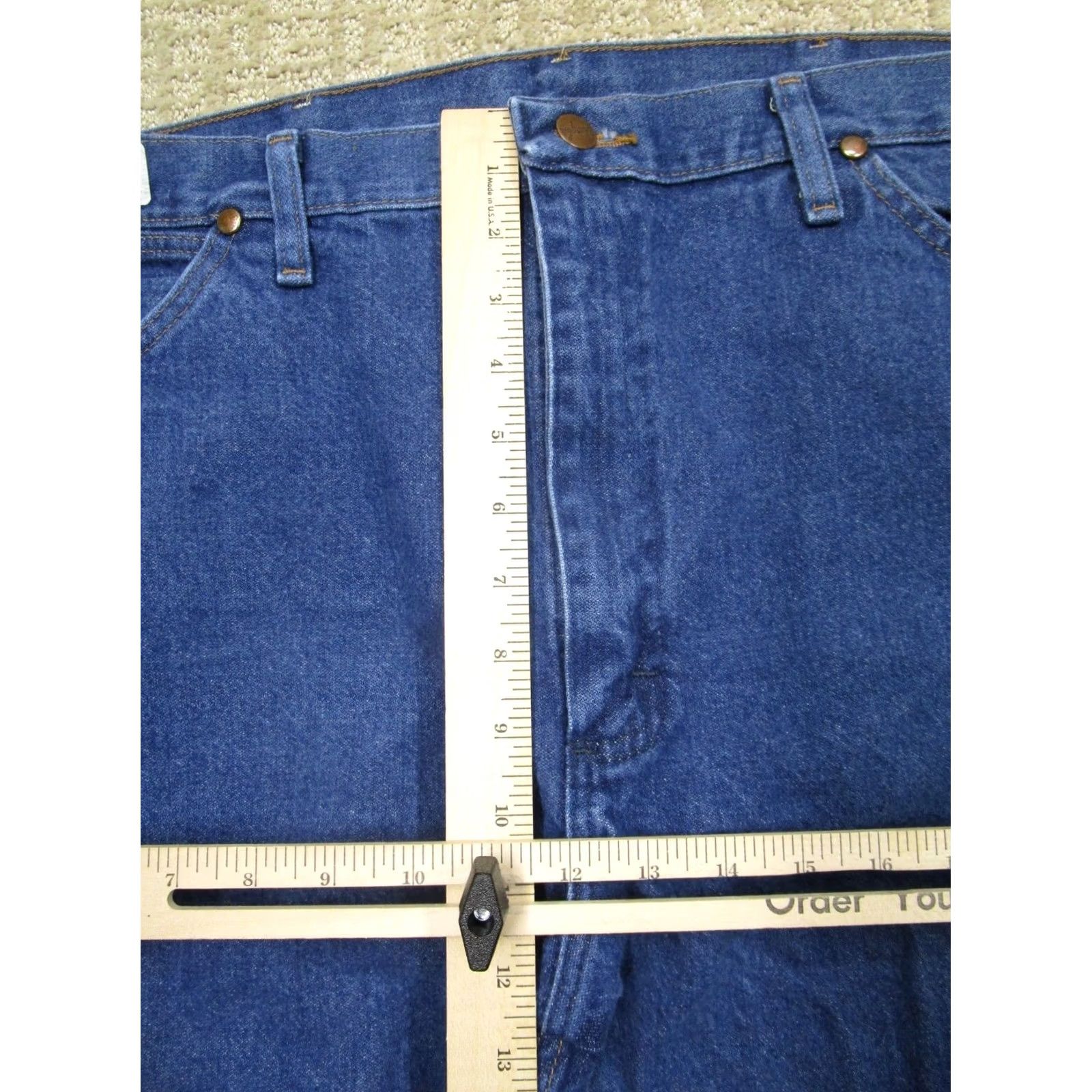 Wrangler Wrangler Jeans Men 38x34 Blue Cowboy Cut Original Fit Western Pants Dark Wash Jeans Size US 38 / EU 54 - 6 Thumbnail