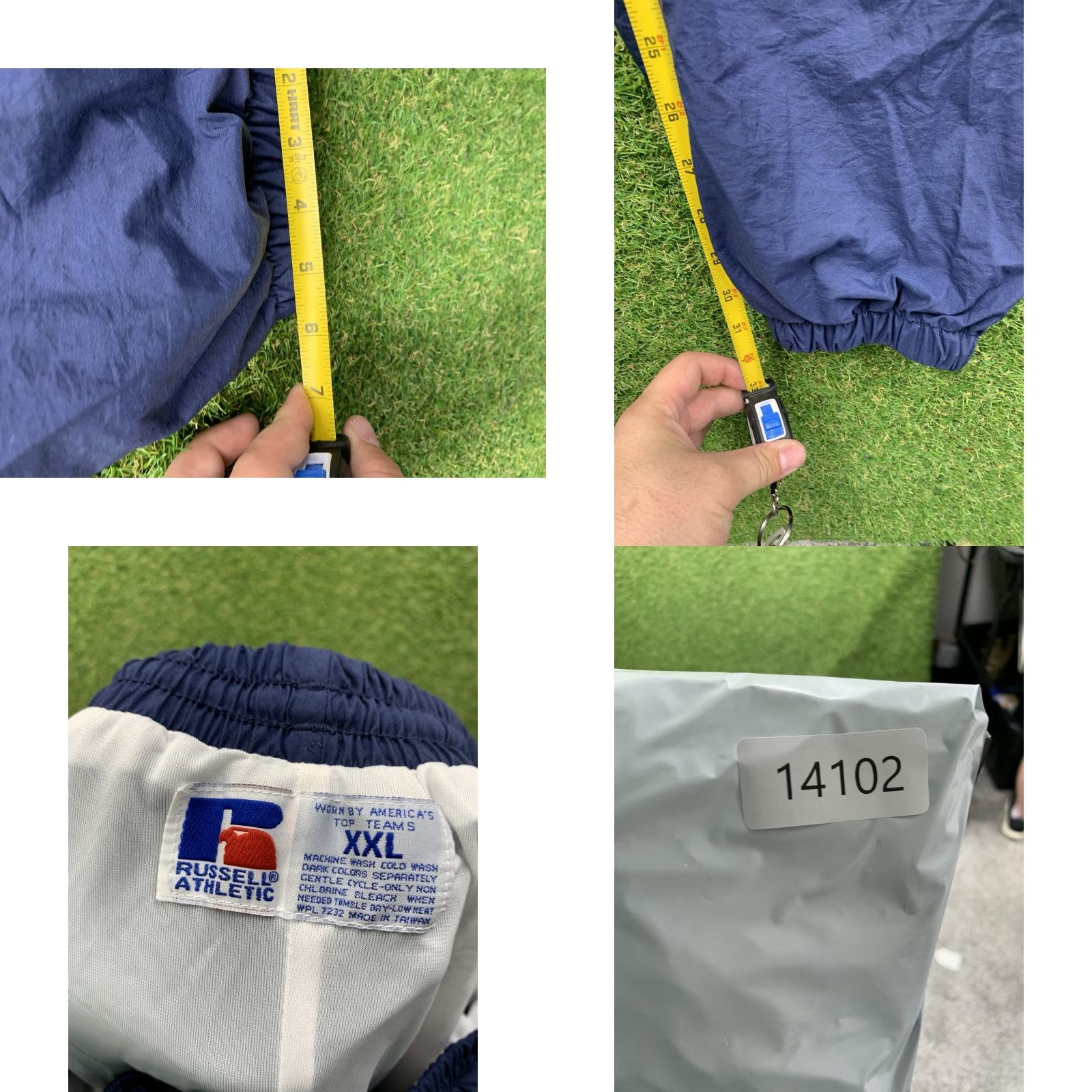 Russell Athletic VINTAGE Russell Athletic Sweatpants Womens 2XL Lined Windbreaker Sports Pants Blue 90s Athleisure Womens Shirts? Size 40" / US 18 - 8 Thumbnail