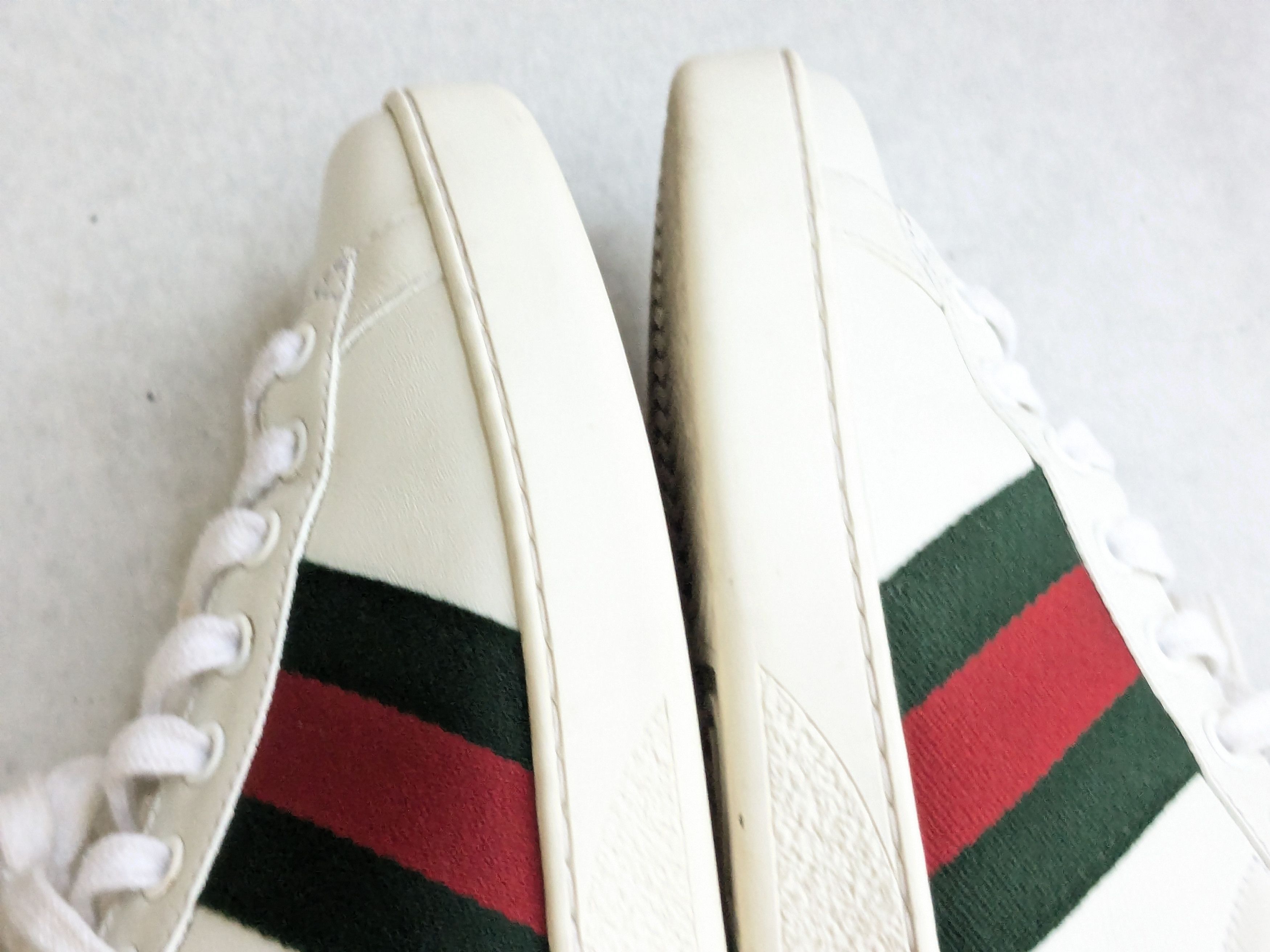 Gucci Gucci Ace Sneakers 8 White Low Tops Leather Size US 8 / EU 41 - 9 Thumbnail