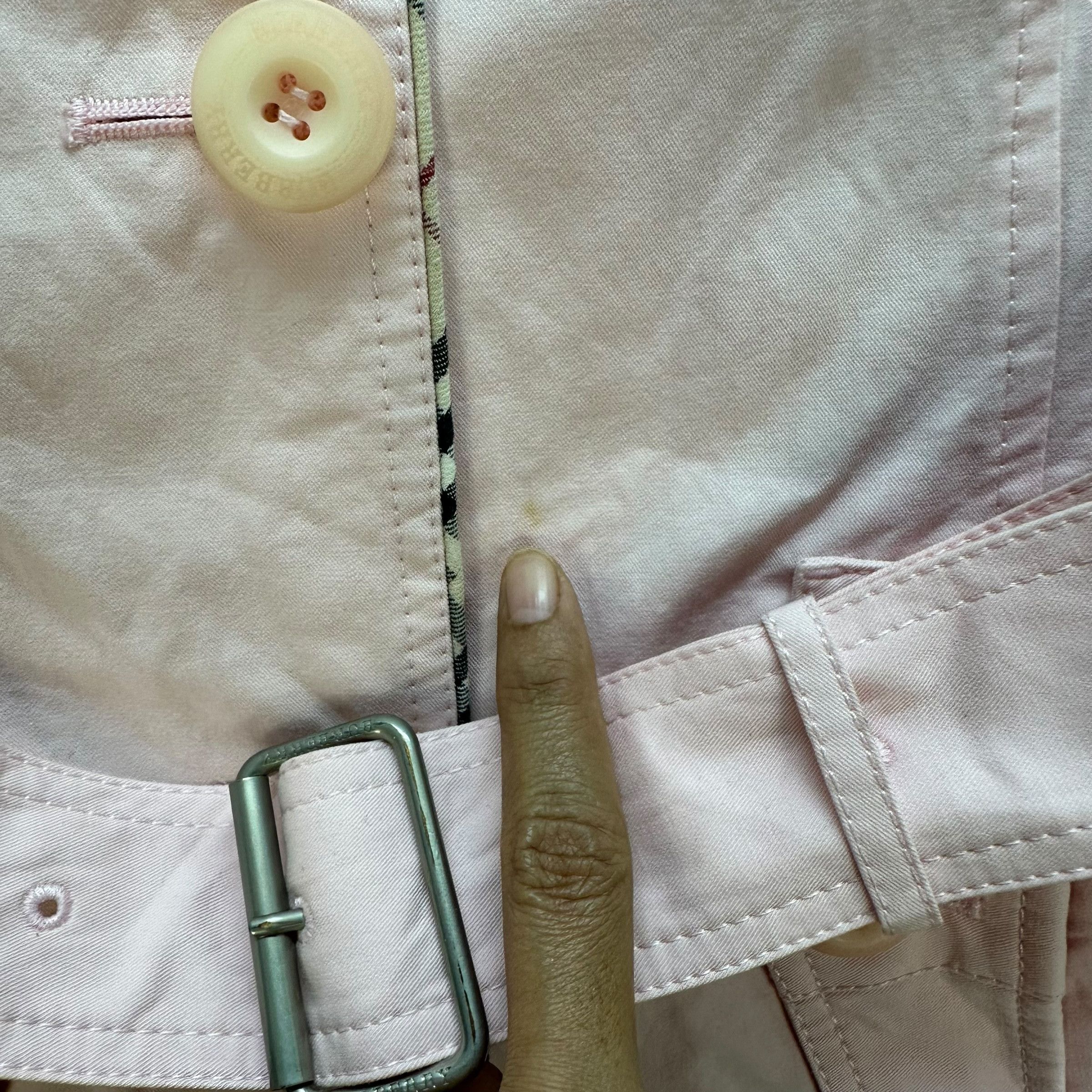 Burberry BURBERRY LONDON Pink Belted Crop Jacket #A65-1560 Size XXS / US 00 / IT 34 - 8 Thumbnail