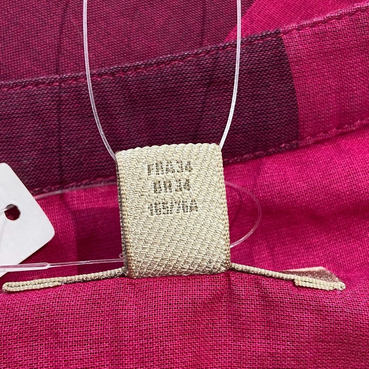 Burberry Burberry check-pattern shirt dress in fuschia and black Size XS / US 0-2 / IT 36-38 - 4 Thumbnail