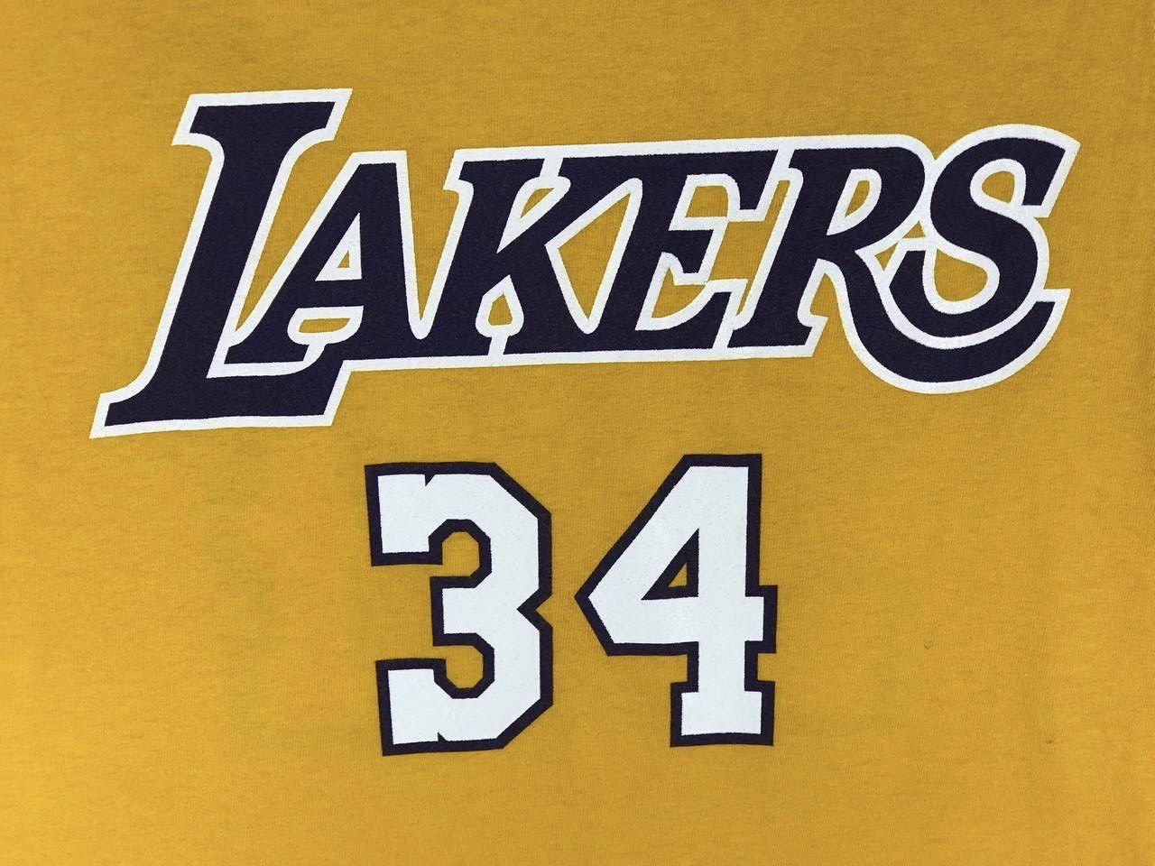 Champion × NBA × Vintage vintage shaquille oneal jersey la lakers 34 Size US M / EU 48-50 / 2 - 3 Thumbnail