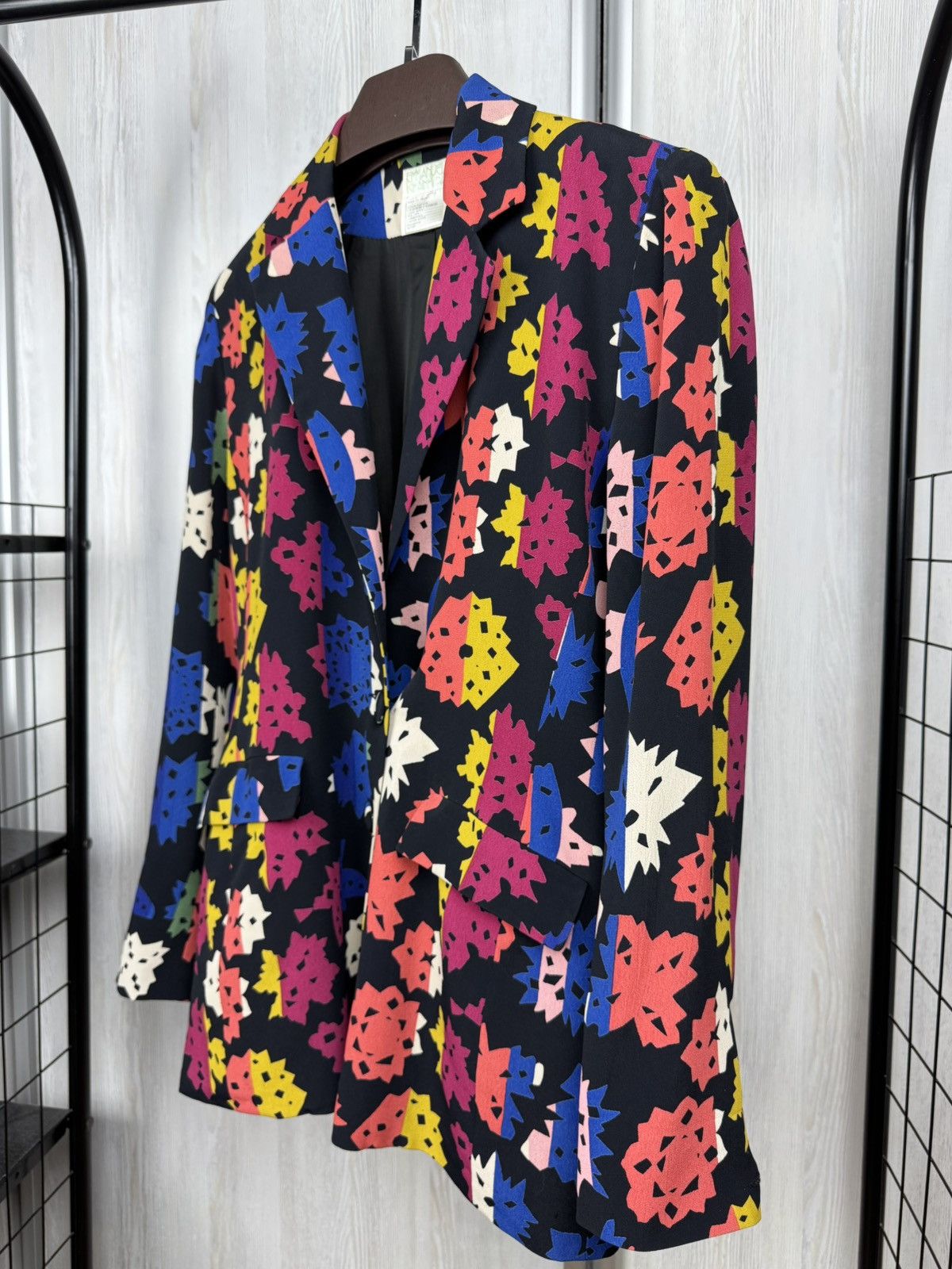 Emmanuelle Khanh Emmanuelle Khahn Paris vintage multicoloured designer blazer Size M / US 6-8 / IT 42-44 - 6 Thumbnail