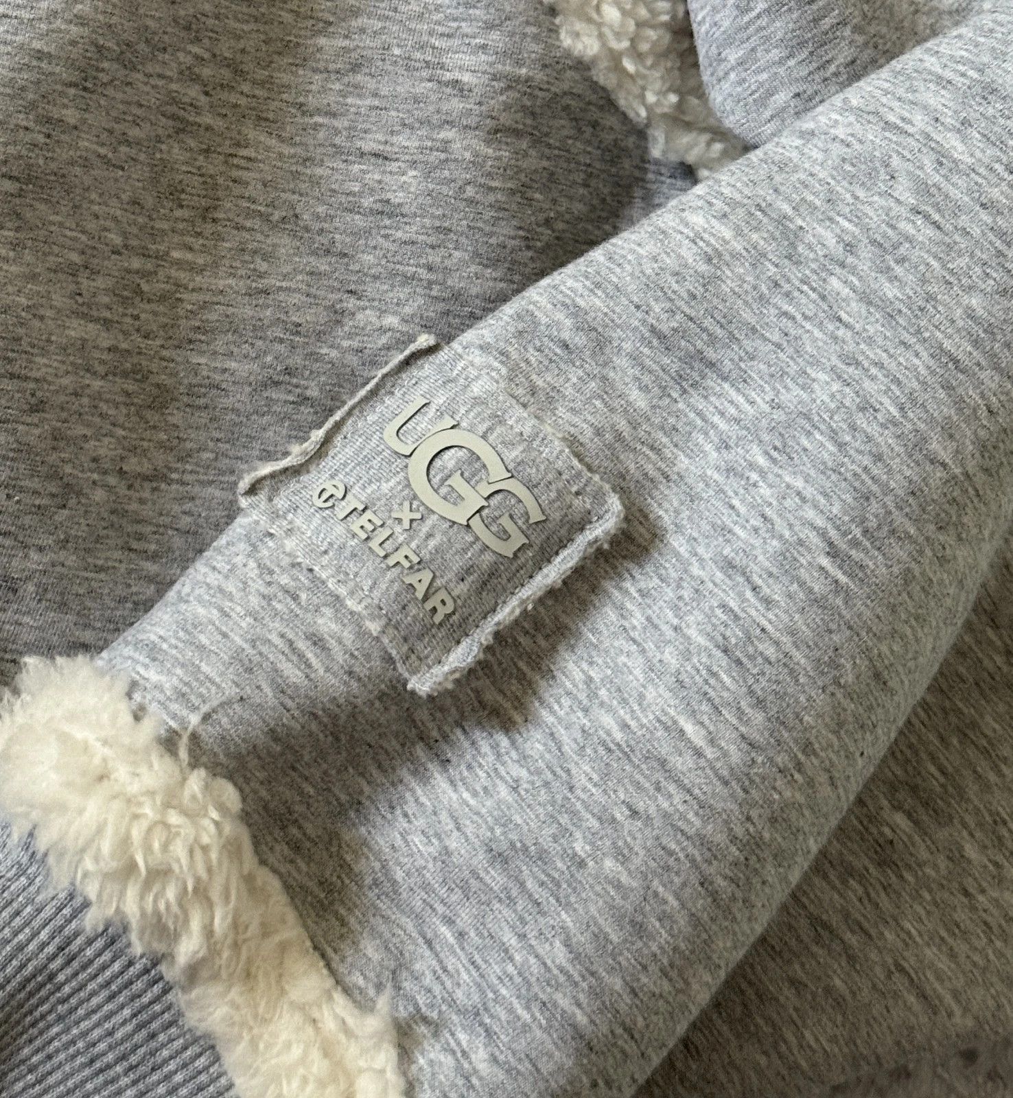 Telfar × Ugg Telfar x UGG Shearling Hoodie Heather Grey SIZE M Size US M / EU 48-50 / 2 - 8 Thumbnail