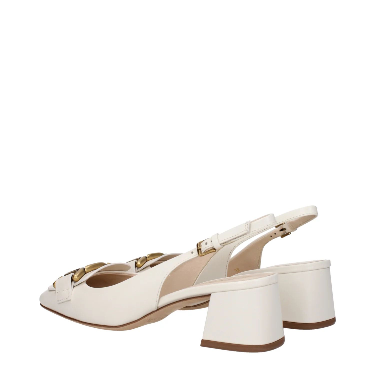 Tod's ob1o1e1224 Leather Sandals in White Size US 6 / IT 36 - 4 Thumbnail