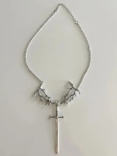 VIBE STEAL! Vintage 2000s Tree Branch Sword Necklace Size ONE SIZE - 1 Thumbnail