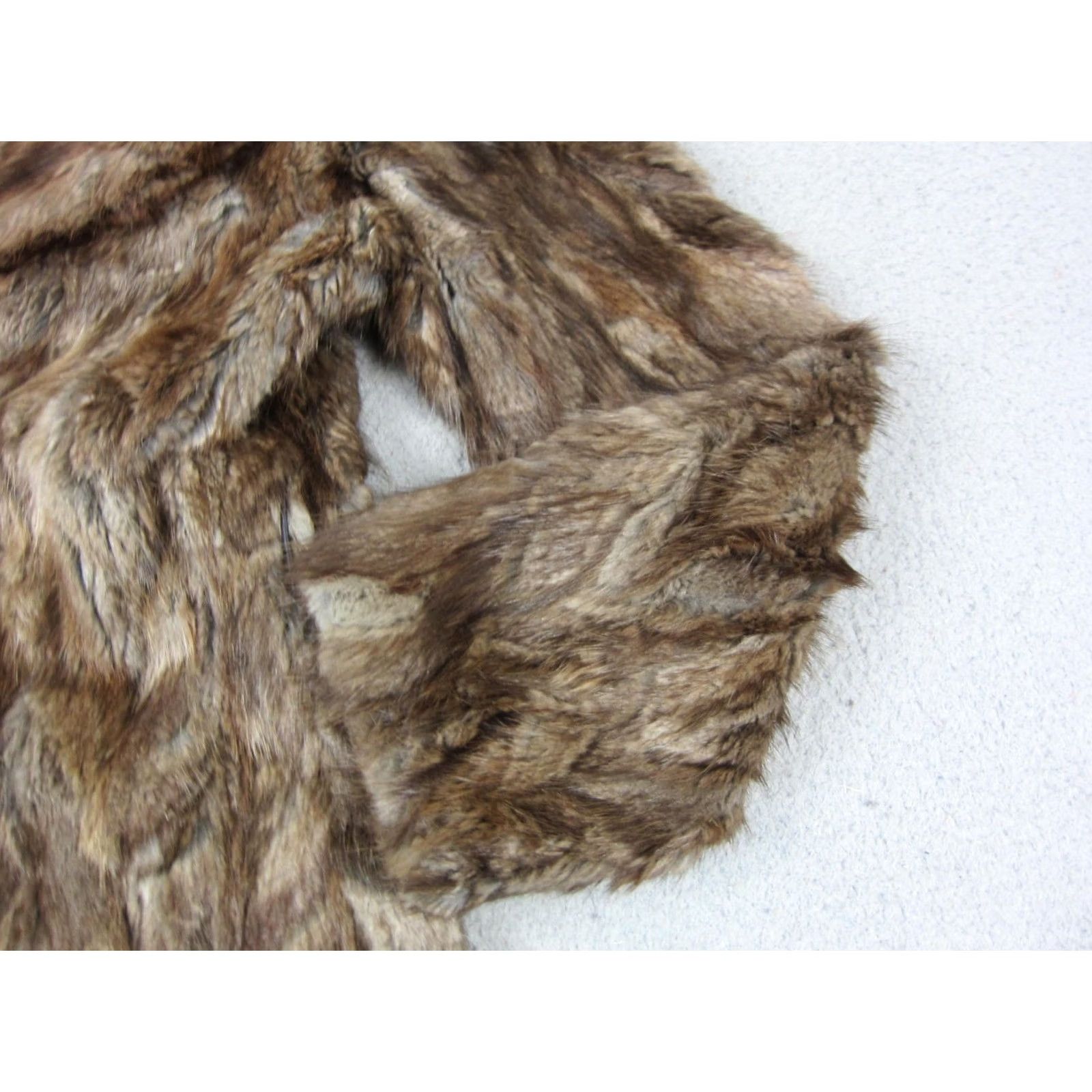 Vintage VINTAGE Fur Coat Womens Small Brown Mod Plush Winter Coat Glam 60s 70s Size S / US 4 / IT 40 - 4 Thumbnail