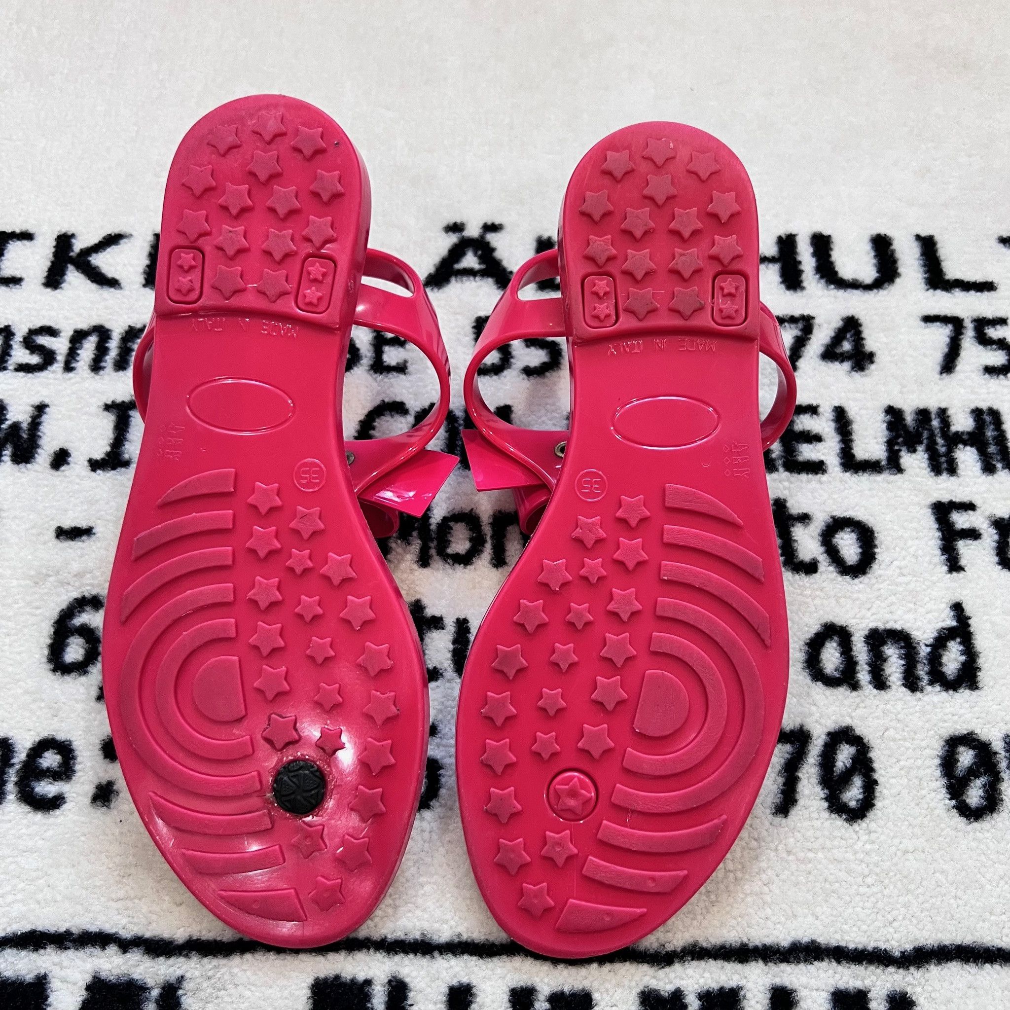 RED Valentino RED Valentino Bow Rubber Sandal - Size 35EU Size US 5.5 / IT 35.5 - 5 Thumbnail