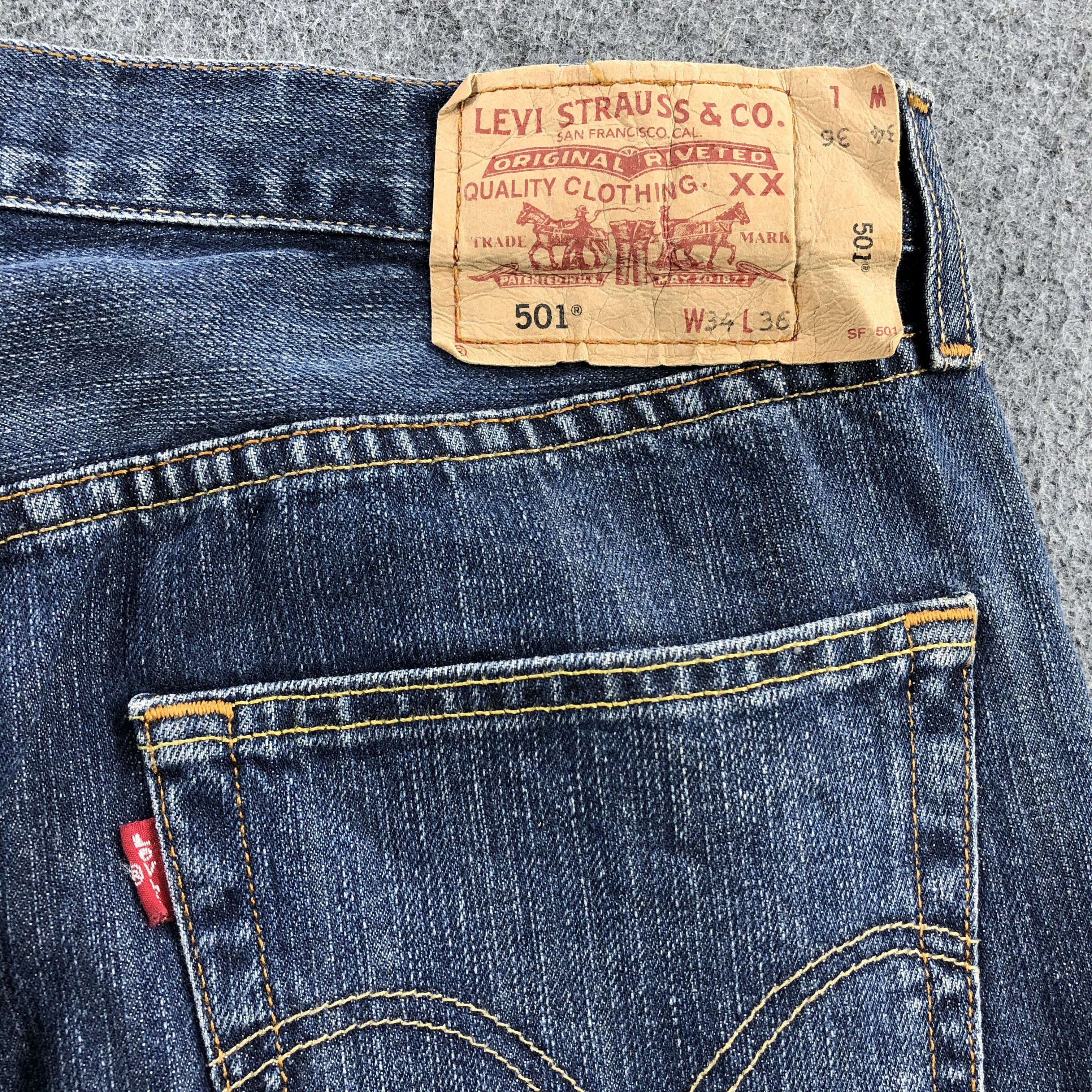 Levi's Vintage Levis 501 Jeans-JM956 Size US 35 - 5 Thumbnail