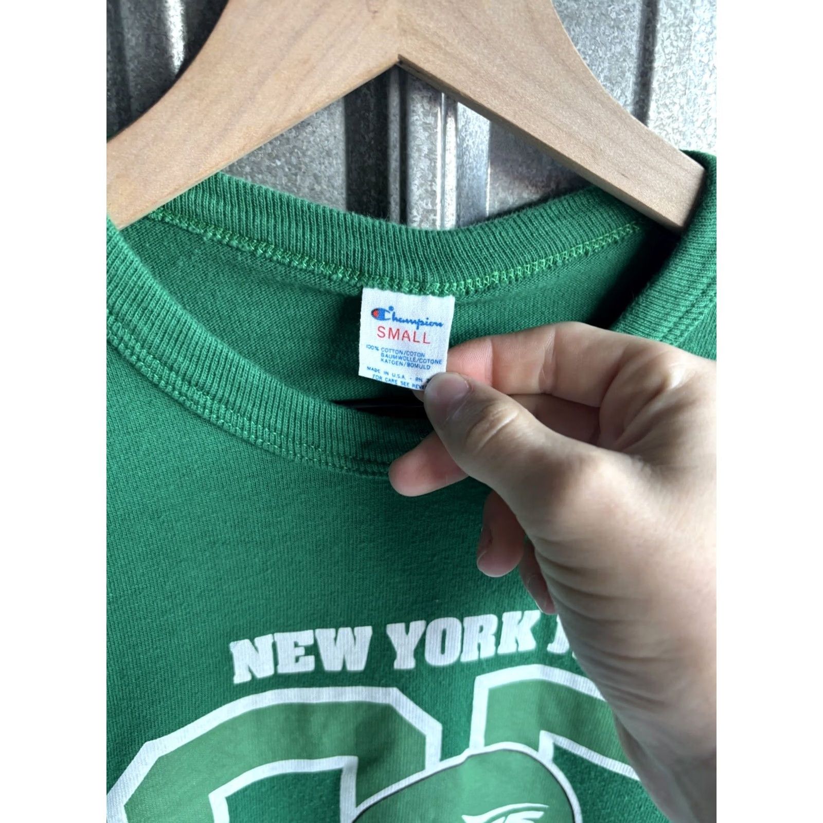 Champion VINTAGE Champion New York Jets Jersey Tee size S green 80s Mens Size US S / EU 44-46 / 1 - 5 Thumbnail