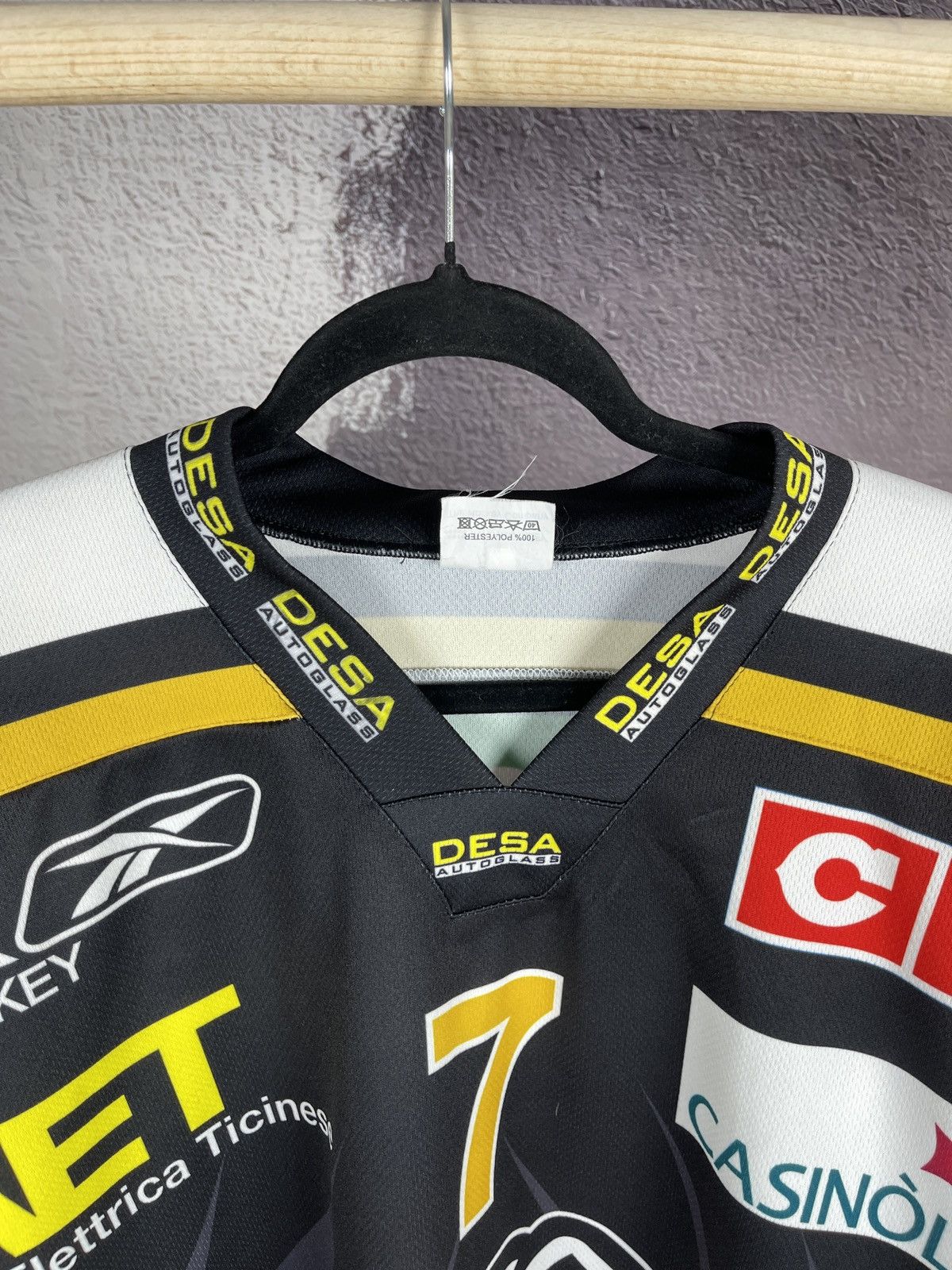 Vintage Interhockey vintage HC Lugano #7 Alessandro Chiesa jersey Size US XXL / EU 58 / 5 - 8 Thumbnail