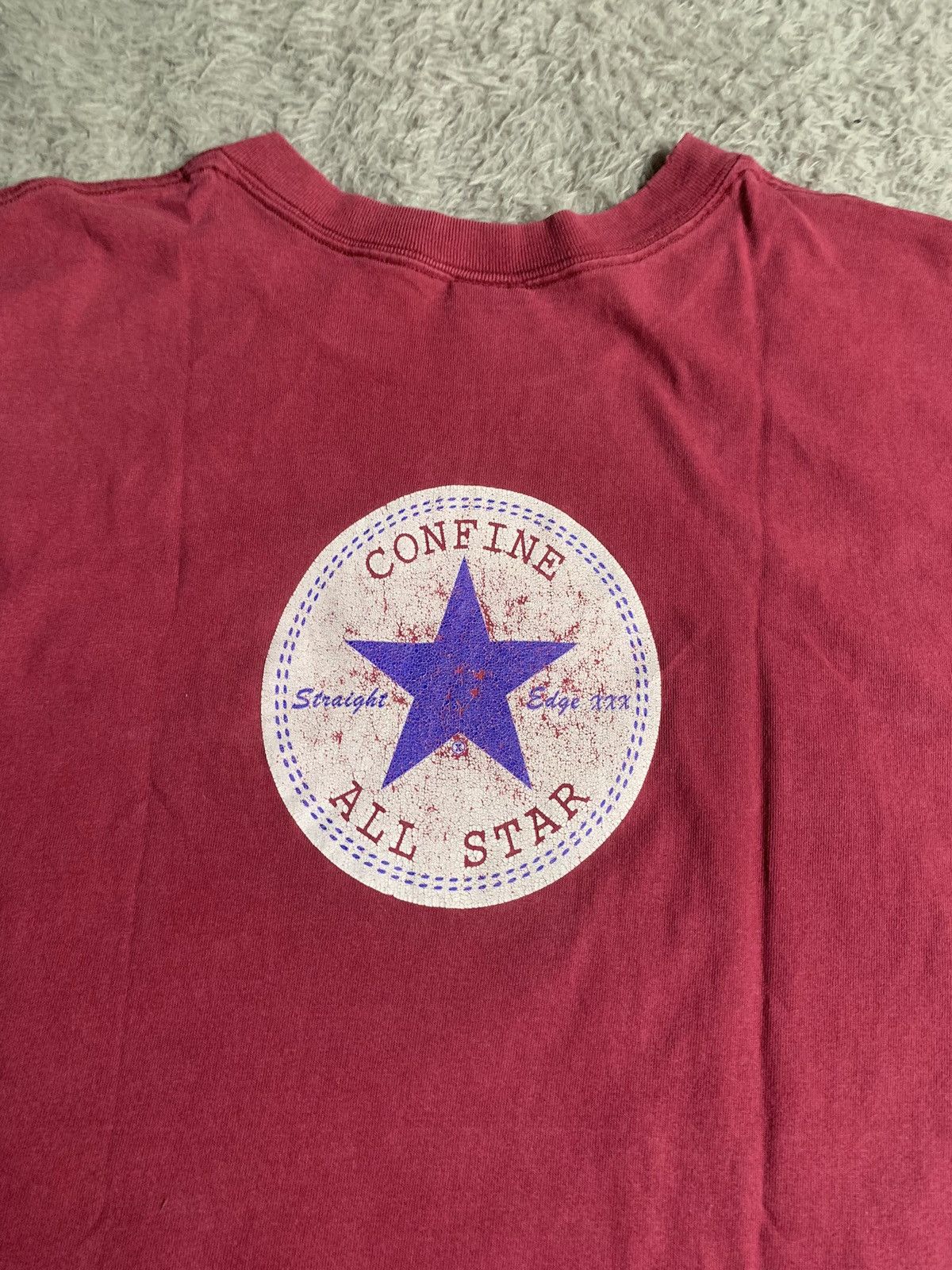 Band Tees Vintage 90s Very Rare Confine Straight Edge Hardcore Tee Size US L / EU 52-54 / 3 - 6 Thumbnail