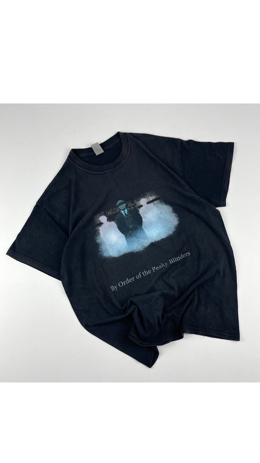 Vintage Peaky Blinders Faded Black Box Fit T shirt Size US L / EU 52-54 / 3 - 1 Thumbnail