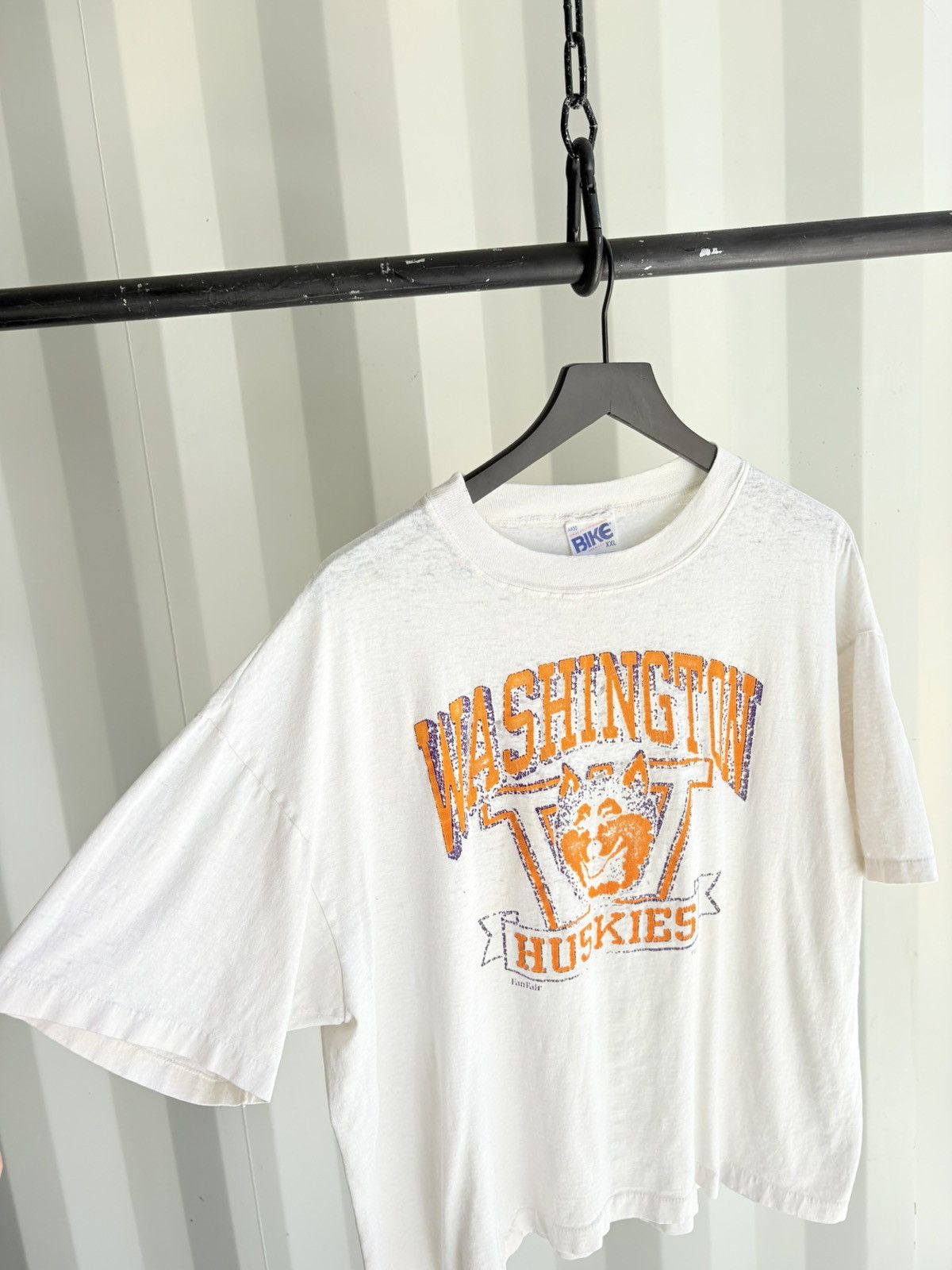 Vintage Huskies PAPER THIN Thrashed Faded Shirt Distressed grunge Size US XL / EU 56 / 4 - 2 Thumbnail