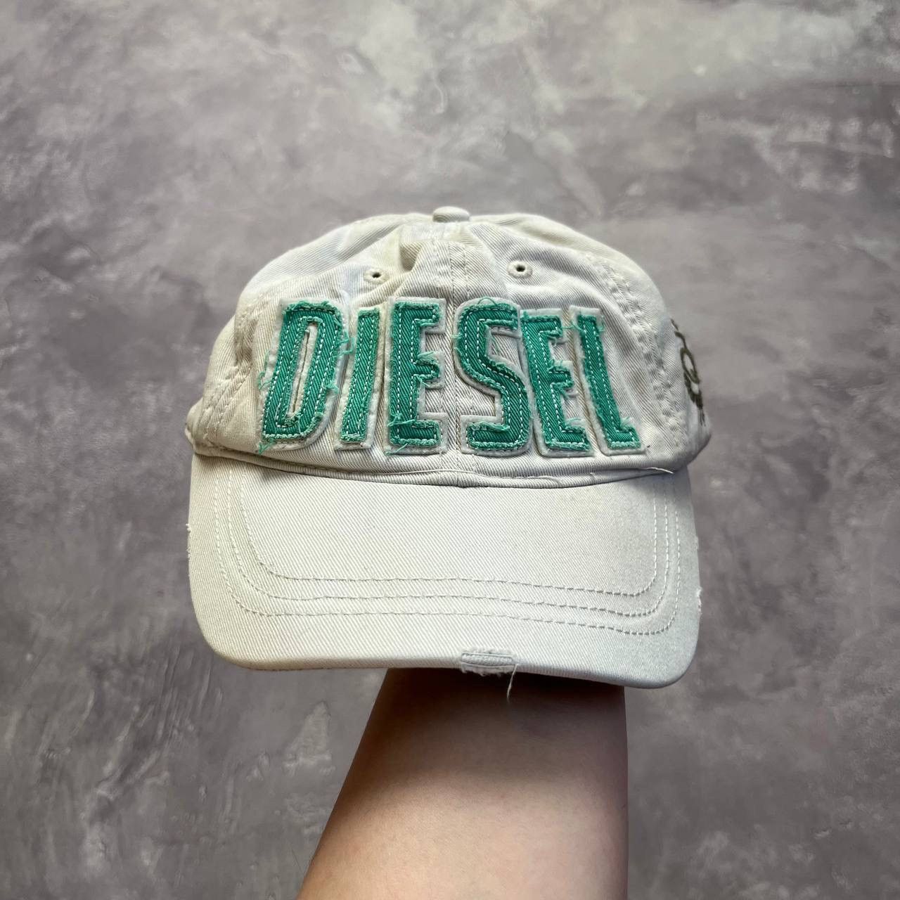 Diesel Diesel Beige Green Adjustable Baseball Cap Men's Casual Size ONE SIZE - 2 Thumbnail