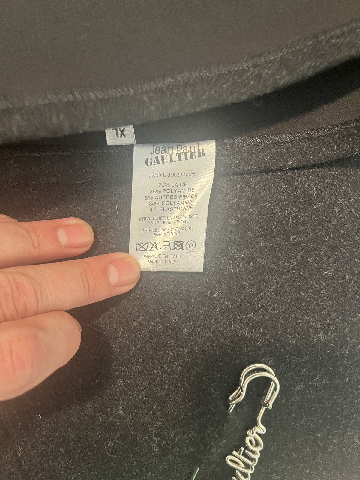 Jean Paul Gaultier JPG grey wool kilt with safety pin Size US 36 / EU 52 - 6 Thumbnail