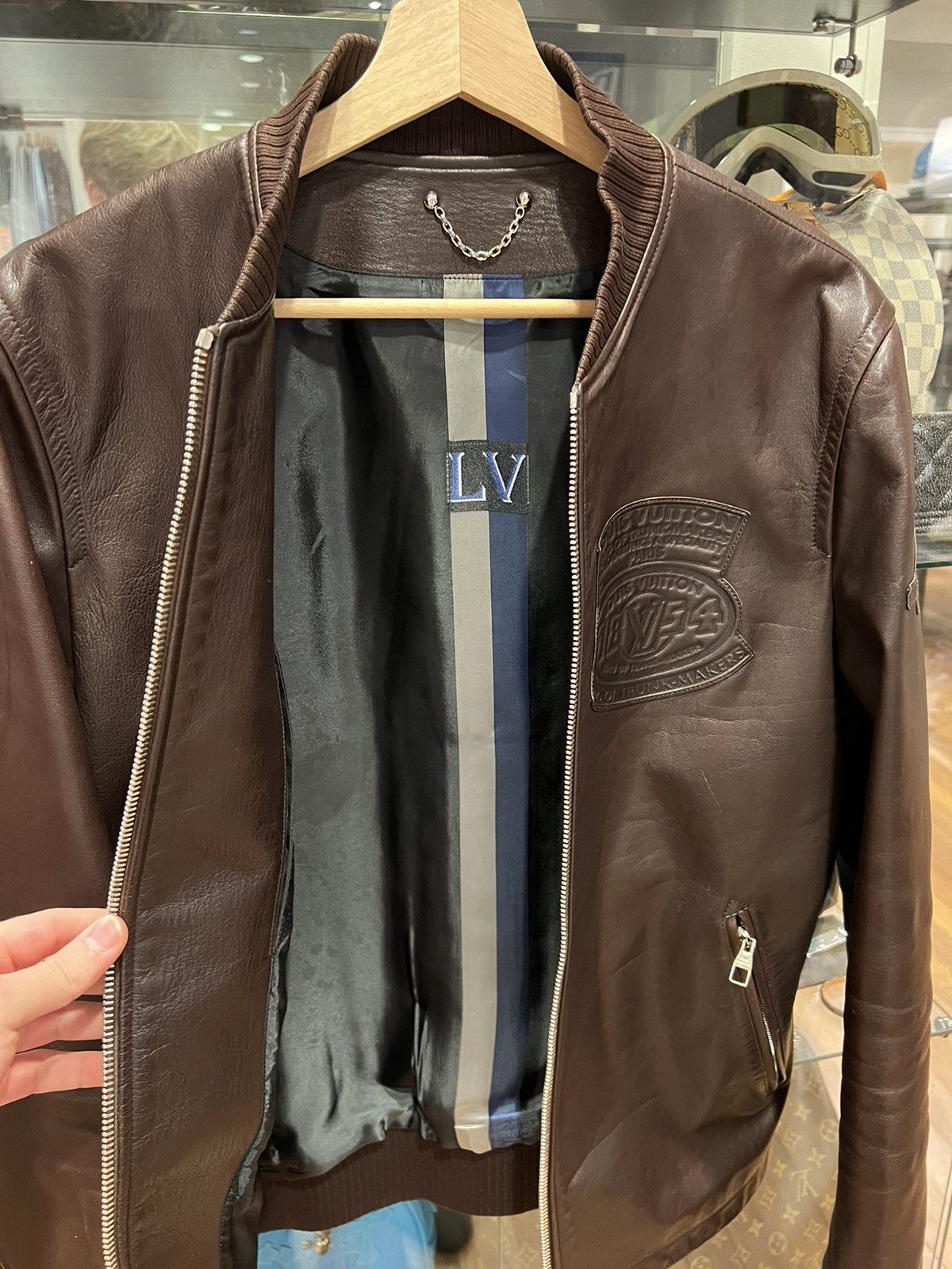 Louis Vuitton Louis Vuitton King Of Trunk Makers Leather Jacket Size US M / EU 48-50 / 2 - 7 Thumbnail