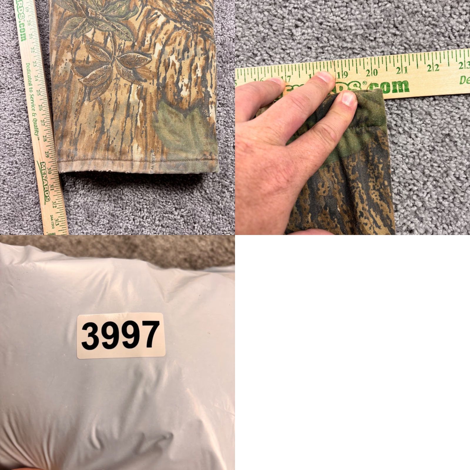 Realtree VINTAGE Hunting Pants Mens L 36-38 Realtree Camo Insulated Gore-Tex Made USA Size US 33 - 8 Thumbnail
