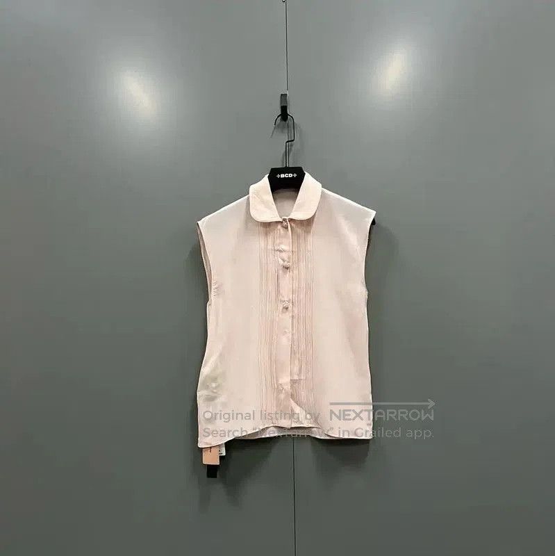 Miu Miu Miu Miu Pink Cotton Short Summer Shirt . Size XXS / US 00 / IT 34 - 1 Thumbnail