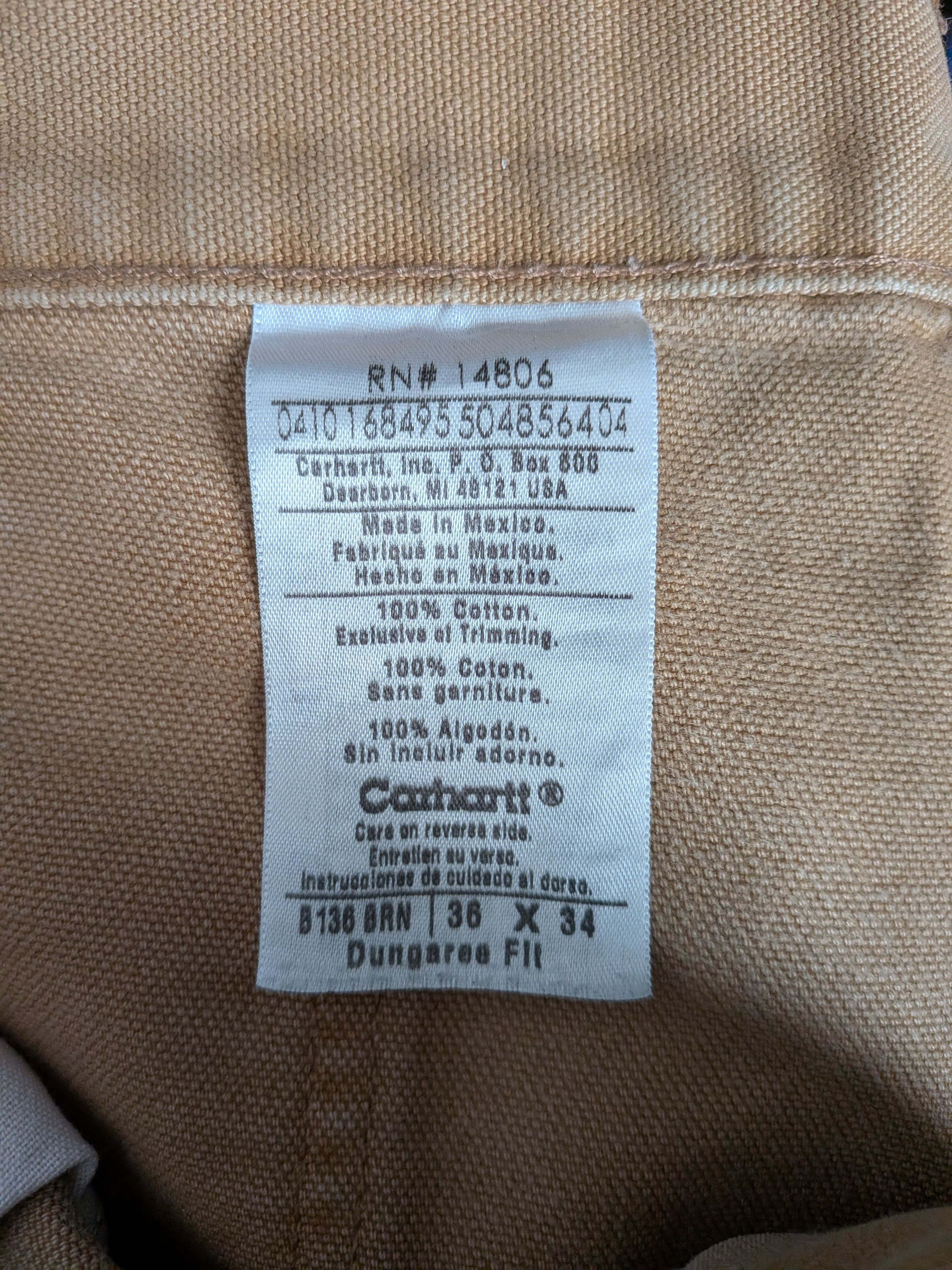 Carhartt Tapered Knee Double Front Work Pants Size US 36 / EU 52 - 8 Thumbnail