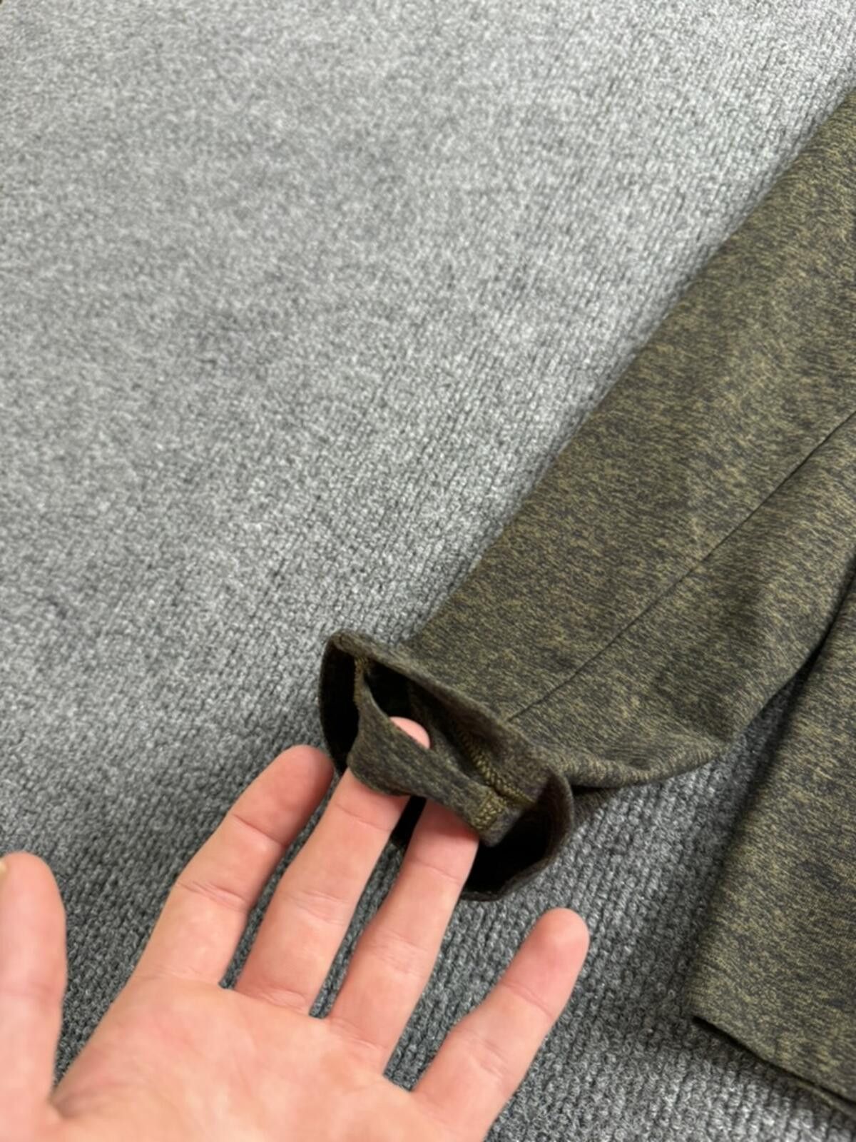 Lululemon Lululemon Surge Warm Long Sleeve Shirt Green Brown L Size US L / EU 52-54 / 3 - 5 Thumbnail