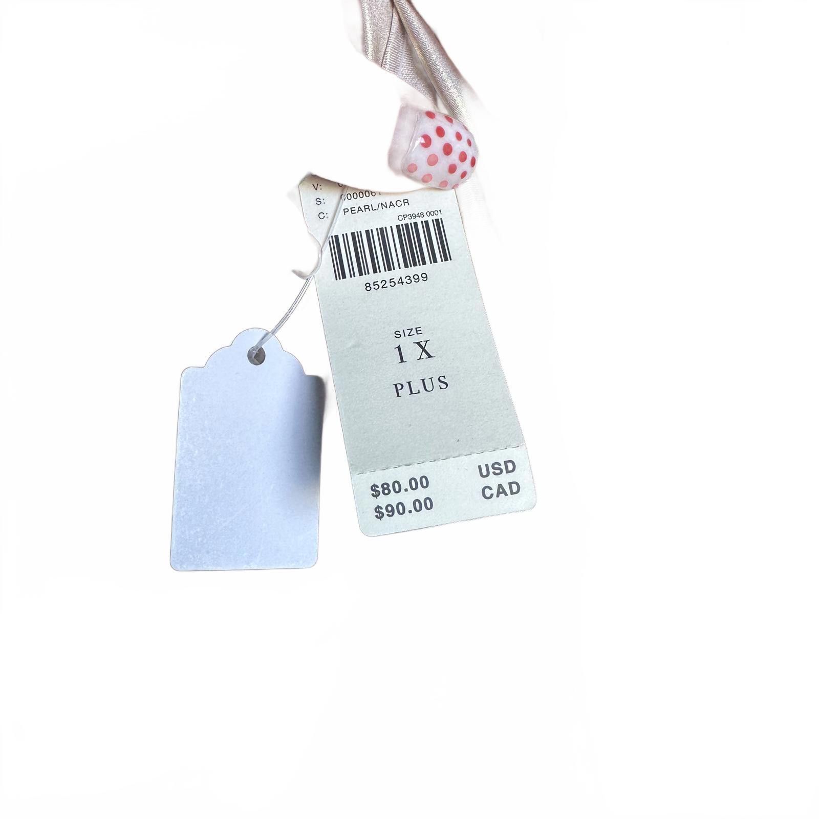 Designer Stylish Anthropologie Pearlized Plus Size Top - 1X Size XL / US 12-14 / IT 48-50 - 3 Thumbnail