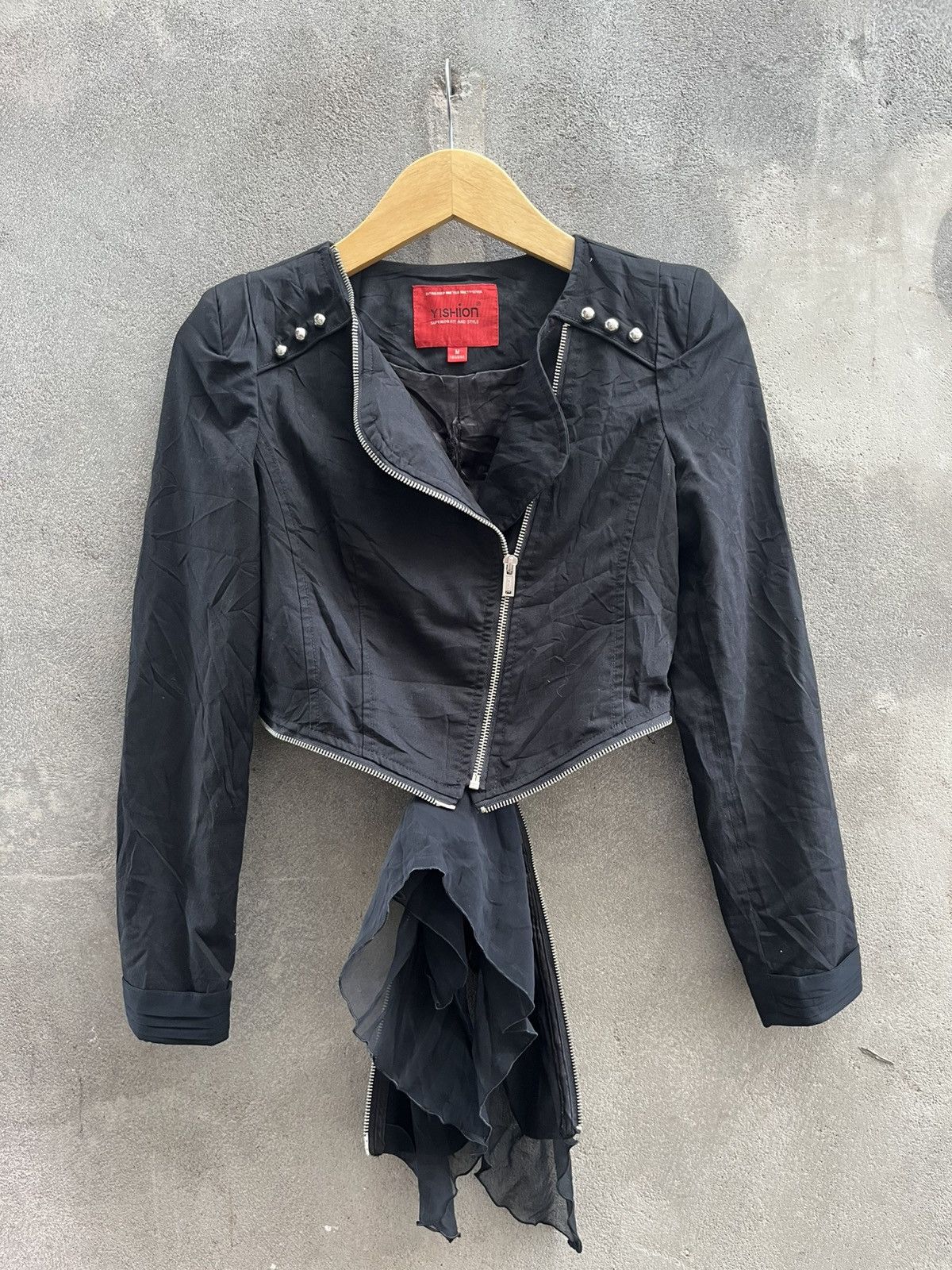 Comme des Garcons × Toga × Yohji Yamamoto KISSBON Jaket Ruffle Avant-Garde Jepang – Inspired by Yohji Size US M / EU 48-50 / 2 - 1 Thumbnail