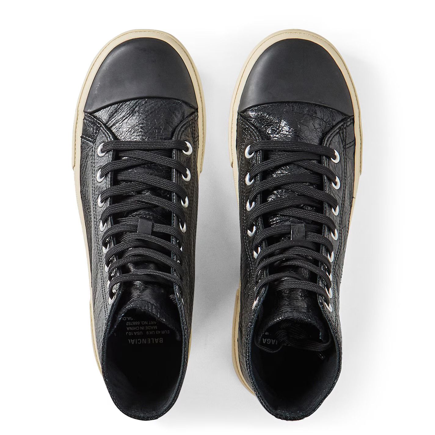 Balenciaga o1g2r1mq0226 Paris High-Top Sneakers In Black Size US 9 / EU 42 - 5 Thumbnail