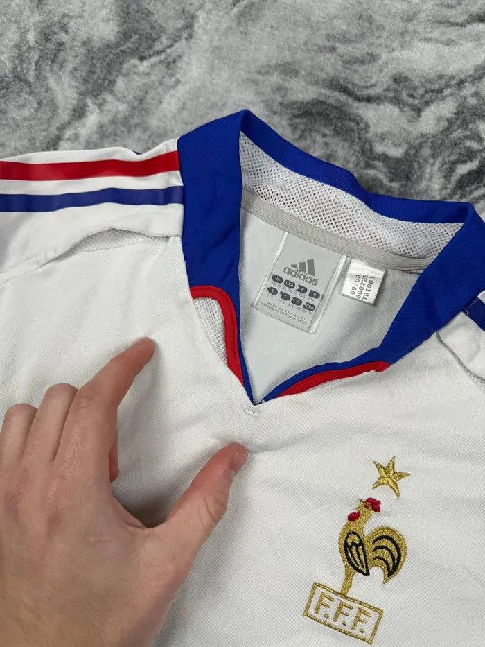 Adidas Adidas FRANCE 2004 2006 AWAY SHIRT Soccer Jersey Size US S / EU 44-46 / 1 - 12 Thumbnail