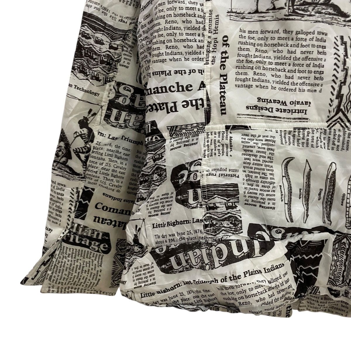 Japanese Brand Vintage Jully Newspaper Motive Jacket Size M / US 6-8 / IT 42-44 - 9 Thumbnail