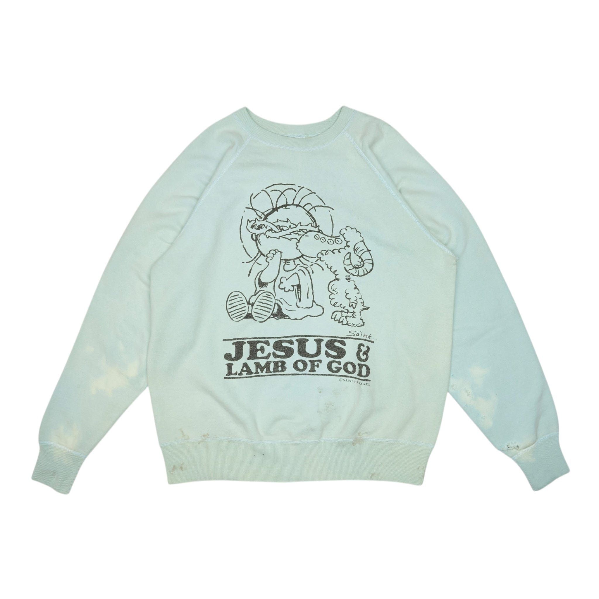 Saint Michael “Jesus” sweatshirt from SAINT Mxxxxxx X Kosuke