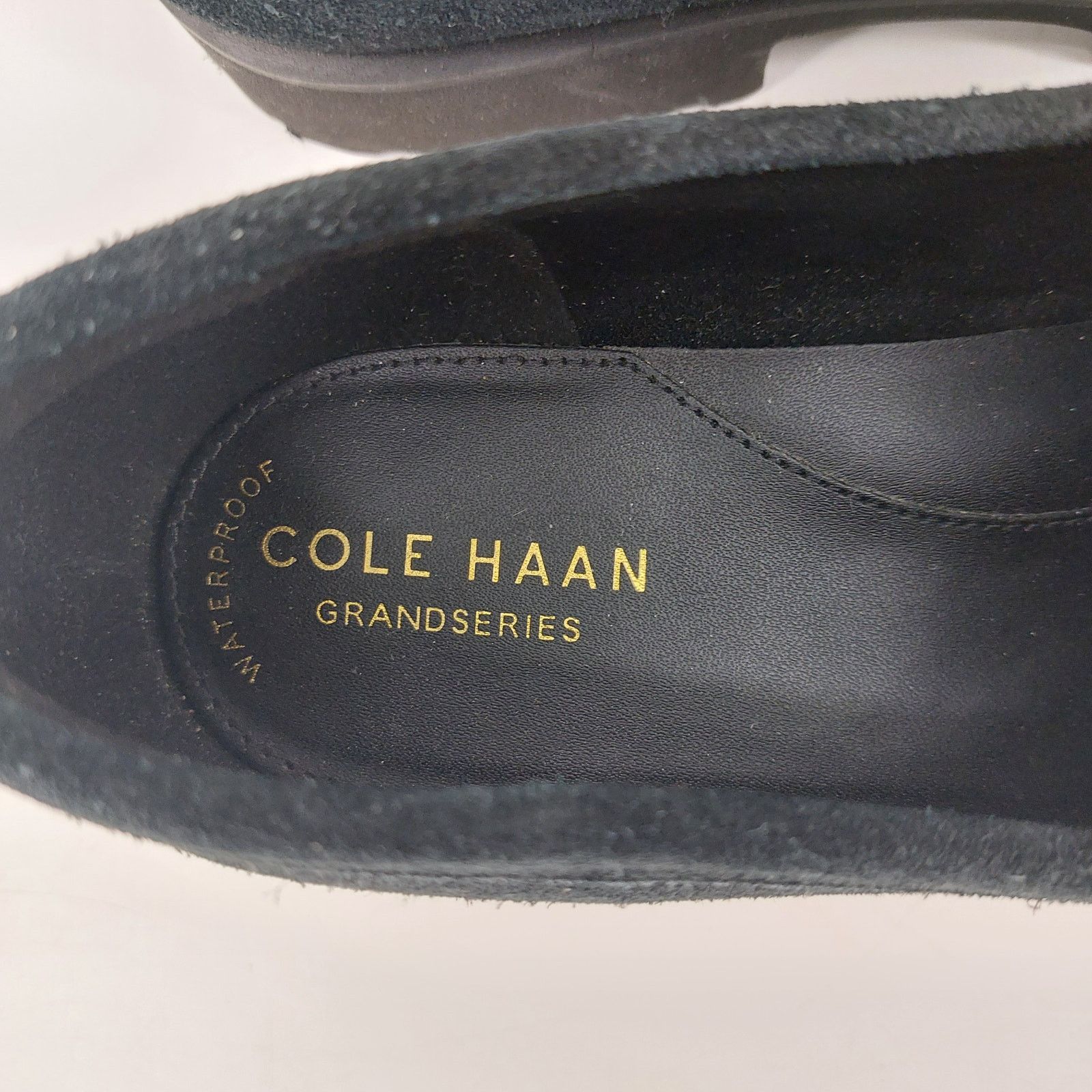 Cole Haan Cole Haan Women Size 7.5 Newburg Black Platform Penny Loafer Size US 7.5 / IT 37.5 - 9 Thumbnail