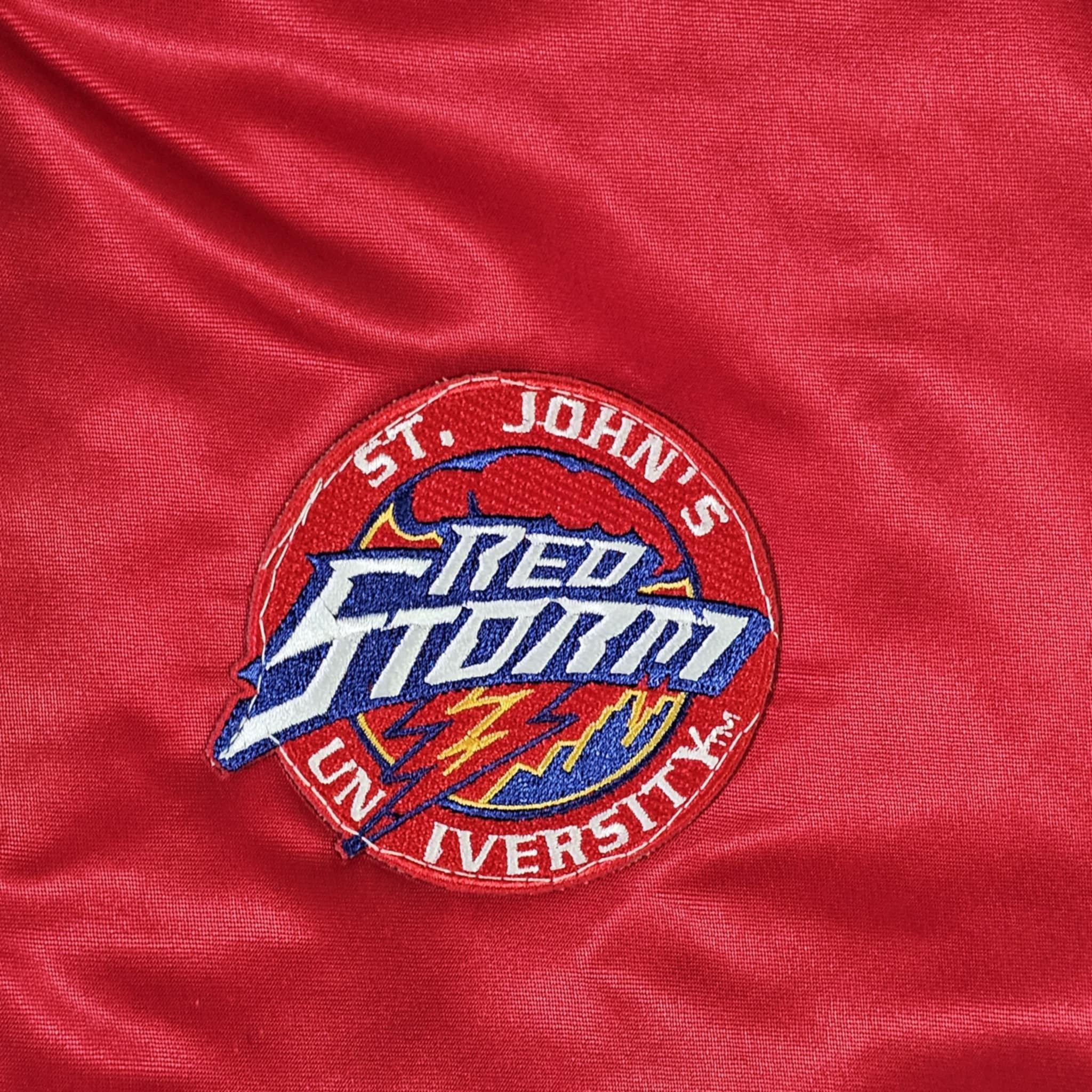Chalk Line × NCAA × Vintage St John's Red Storm 90s Chalk Line Satin Bomber Jacket Size US XL / EU 56 / 4 - 4 Thumbnail