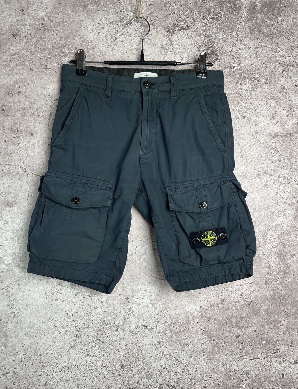 Stone Island Stone Island Junior A10 Garment Dyed Bermuda Cargo Shorts Size US 26 / EU 42 - 1 Thumbnail