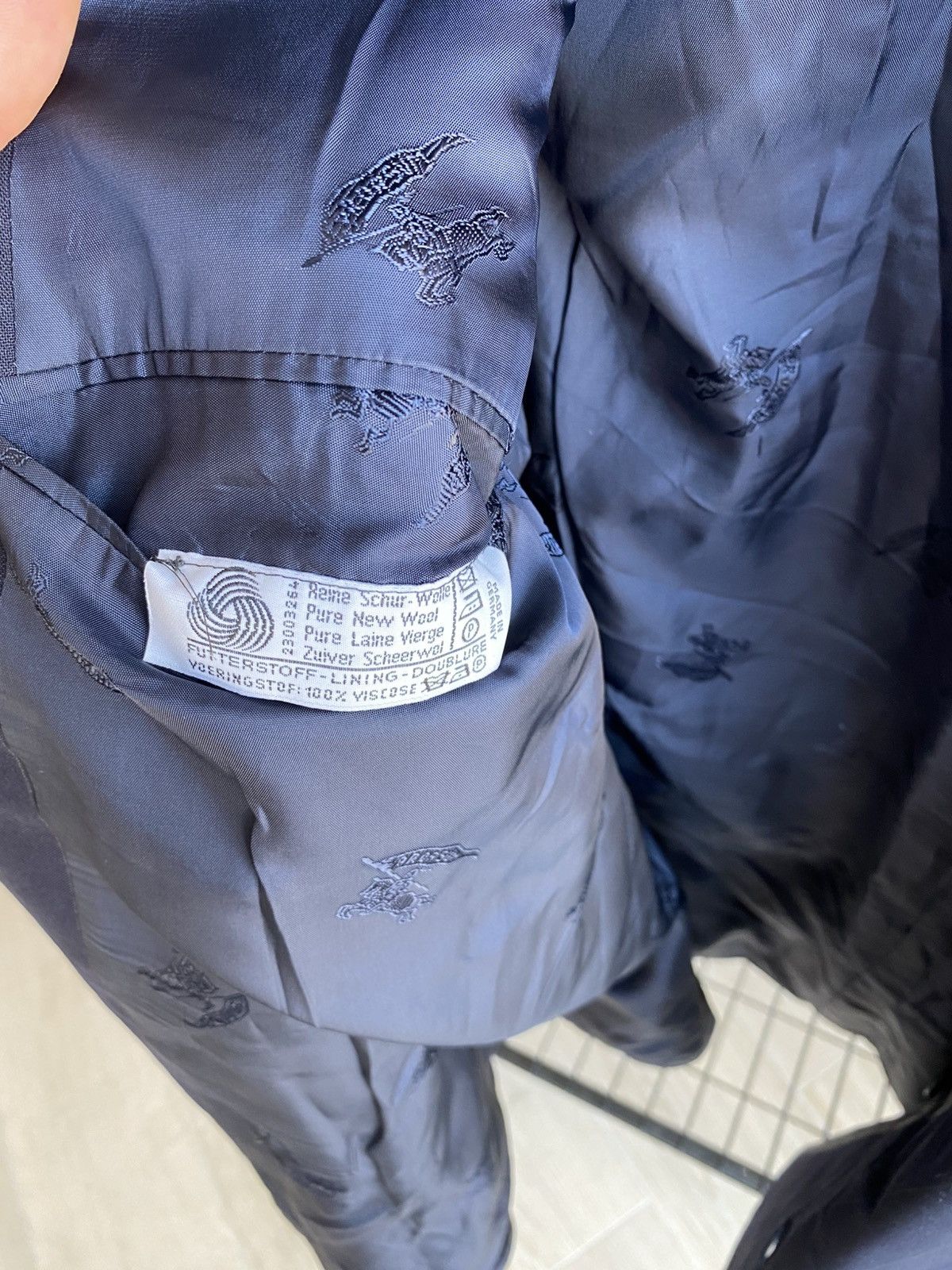 Burberry × Vintage Burberry Wool Blazer – British Style (40L) Size 40R - 3 Thumbnail